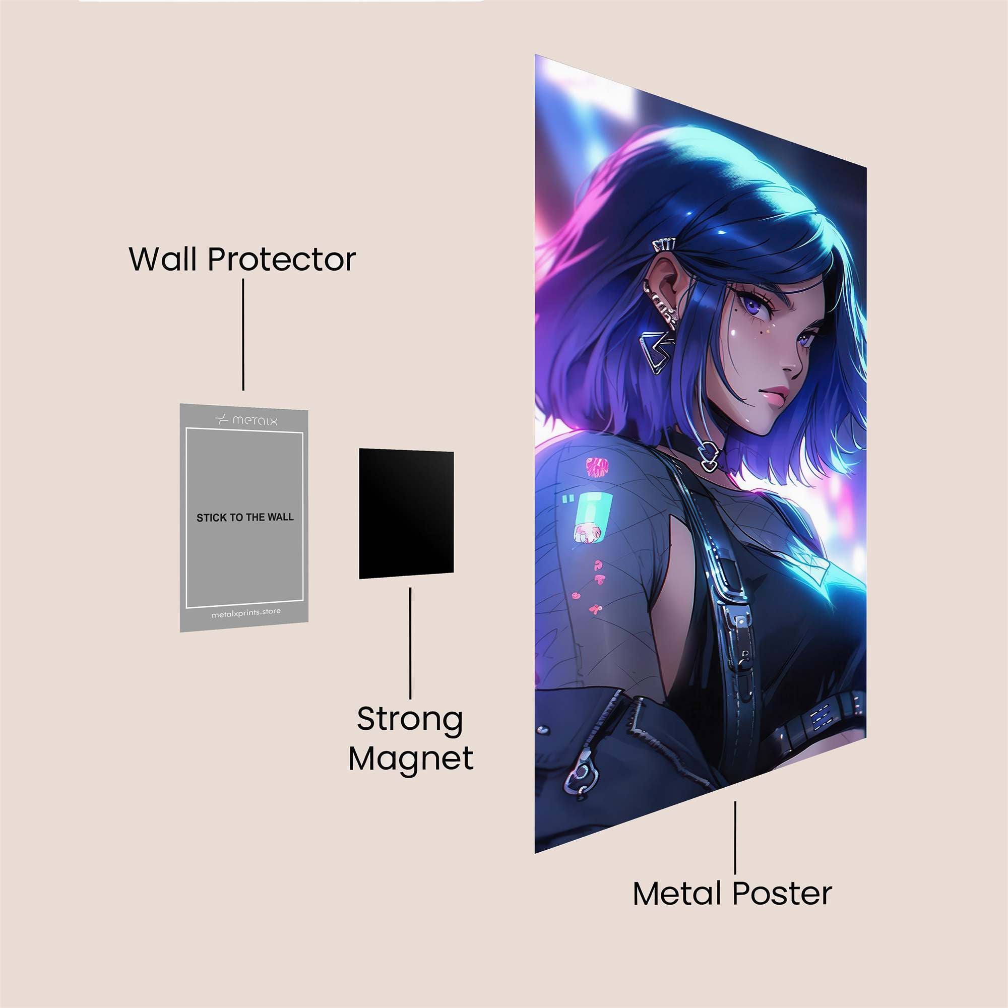 Neon Enigma Safe Wall Magnetic / M