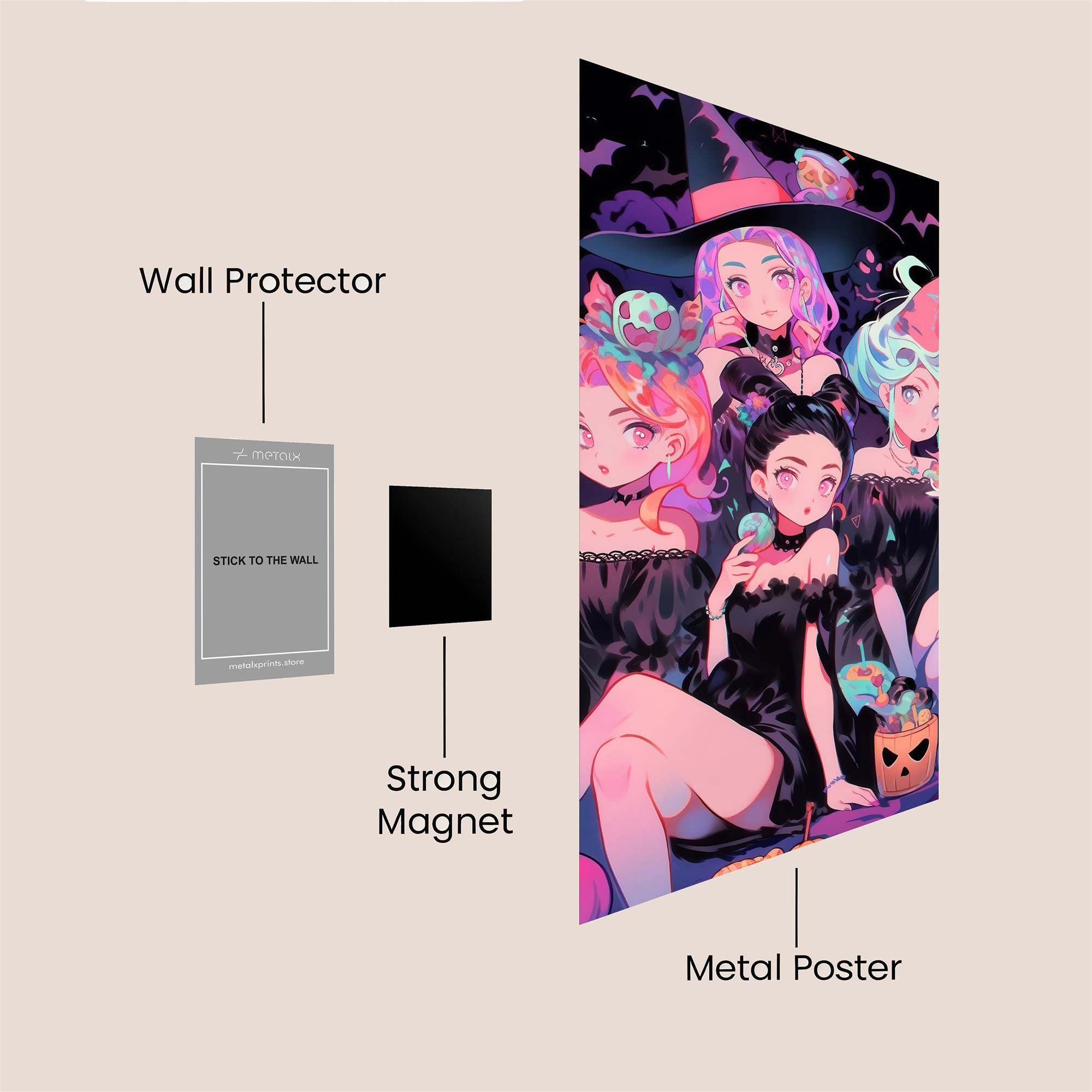 Witches Whimsy Safe Wall Magnetic / M