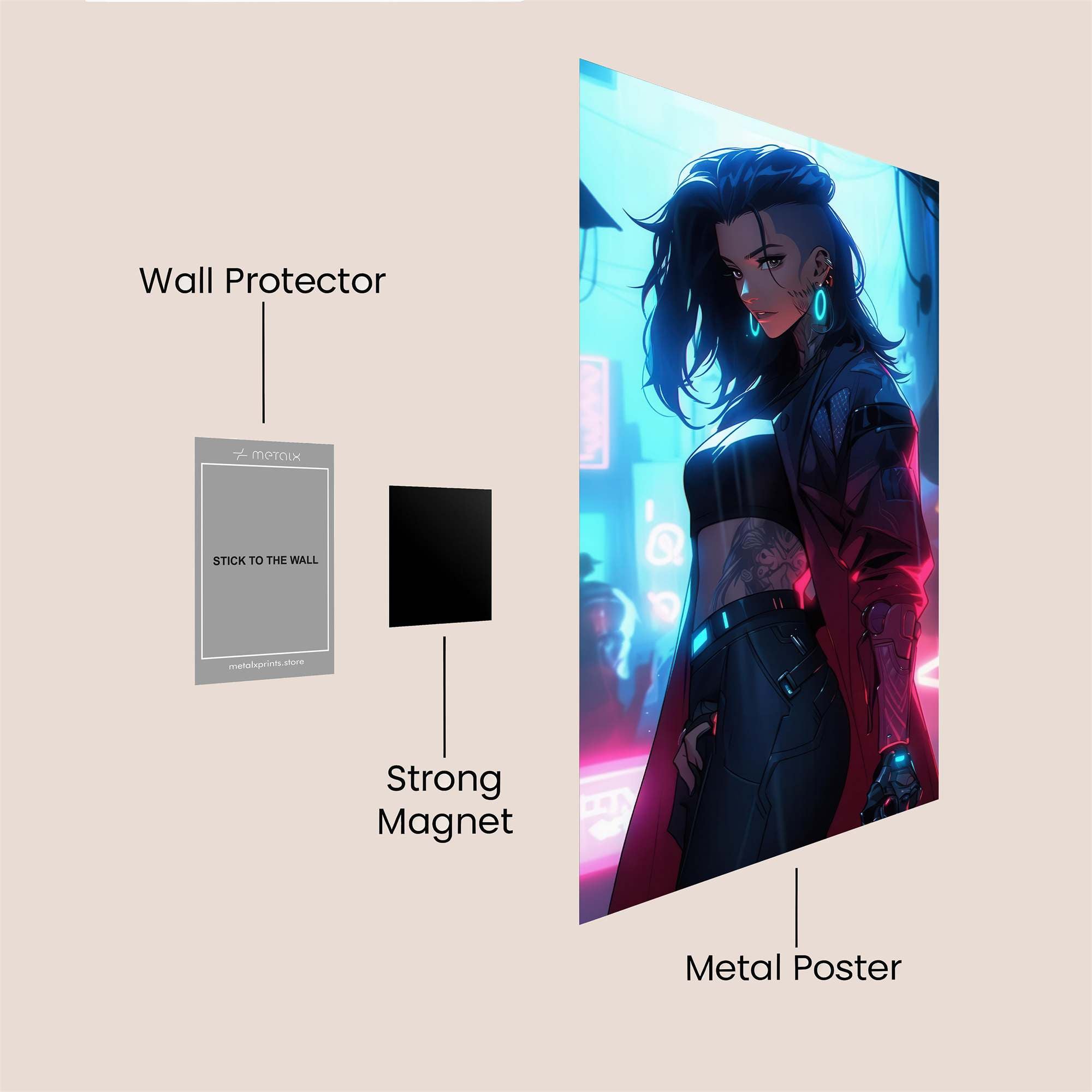 Cyber Enigma Safe Wall Magnetic / M