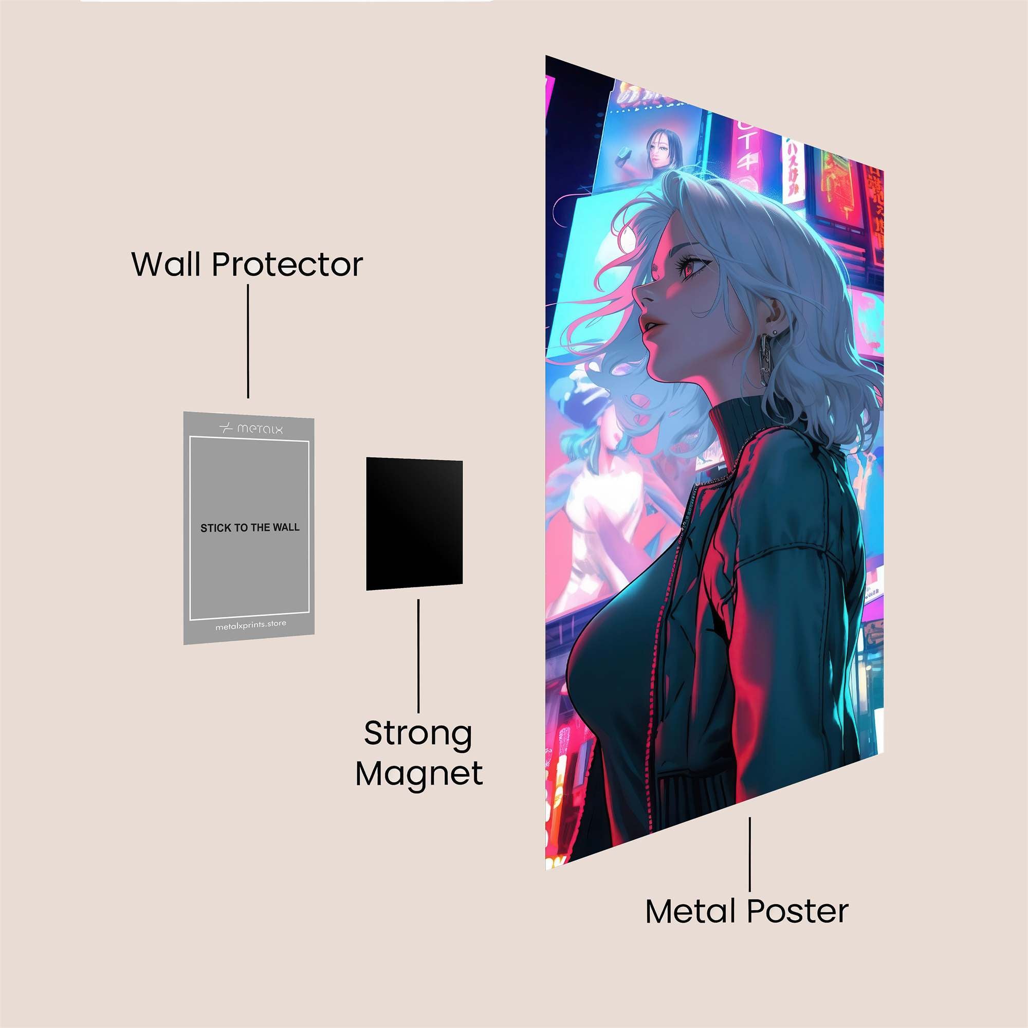 Neon Dreamer Safe Wall Magnetic / M