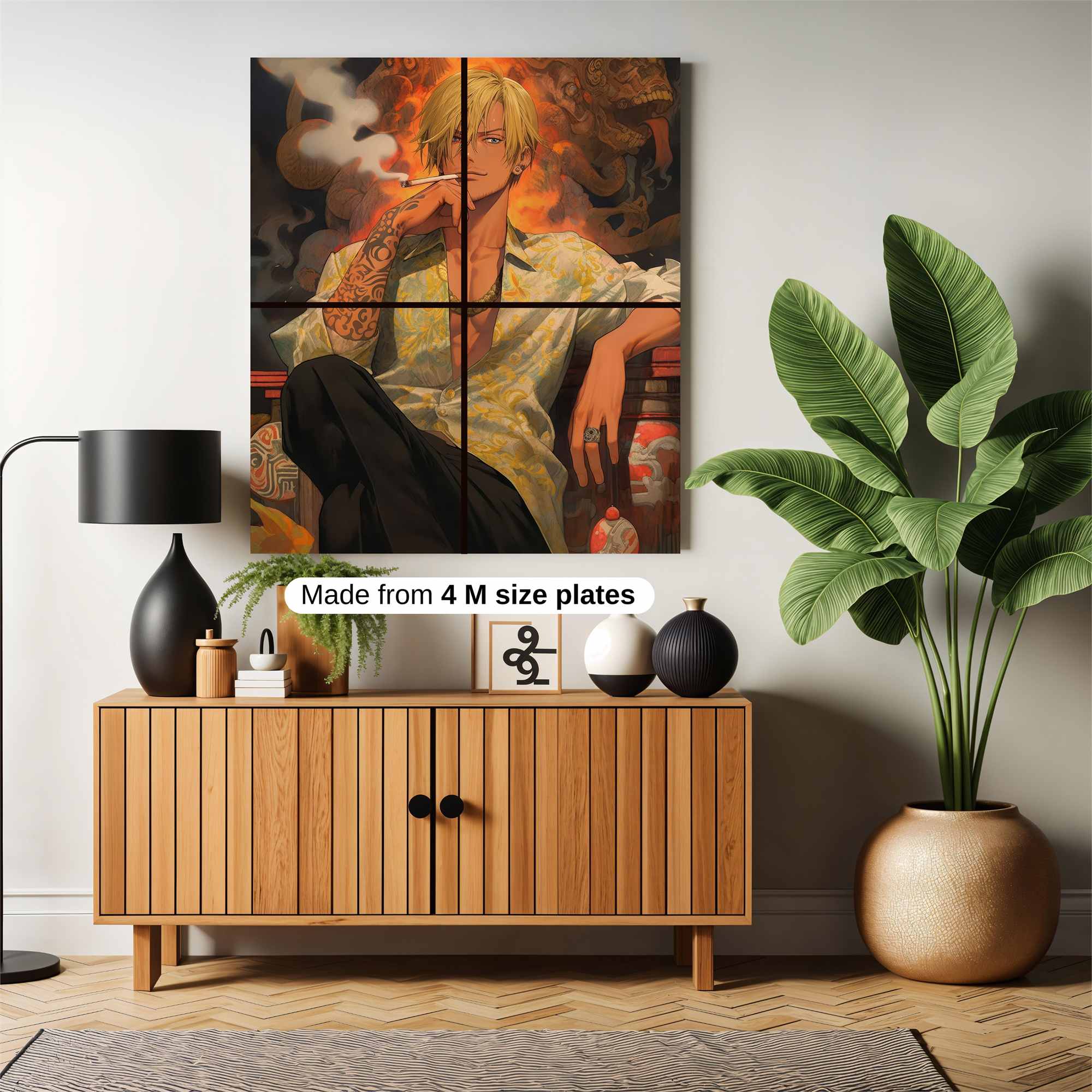 Sanji Smoldering Safe Wall Magnetic / M