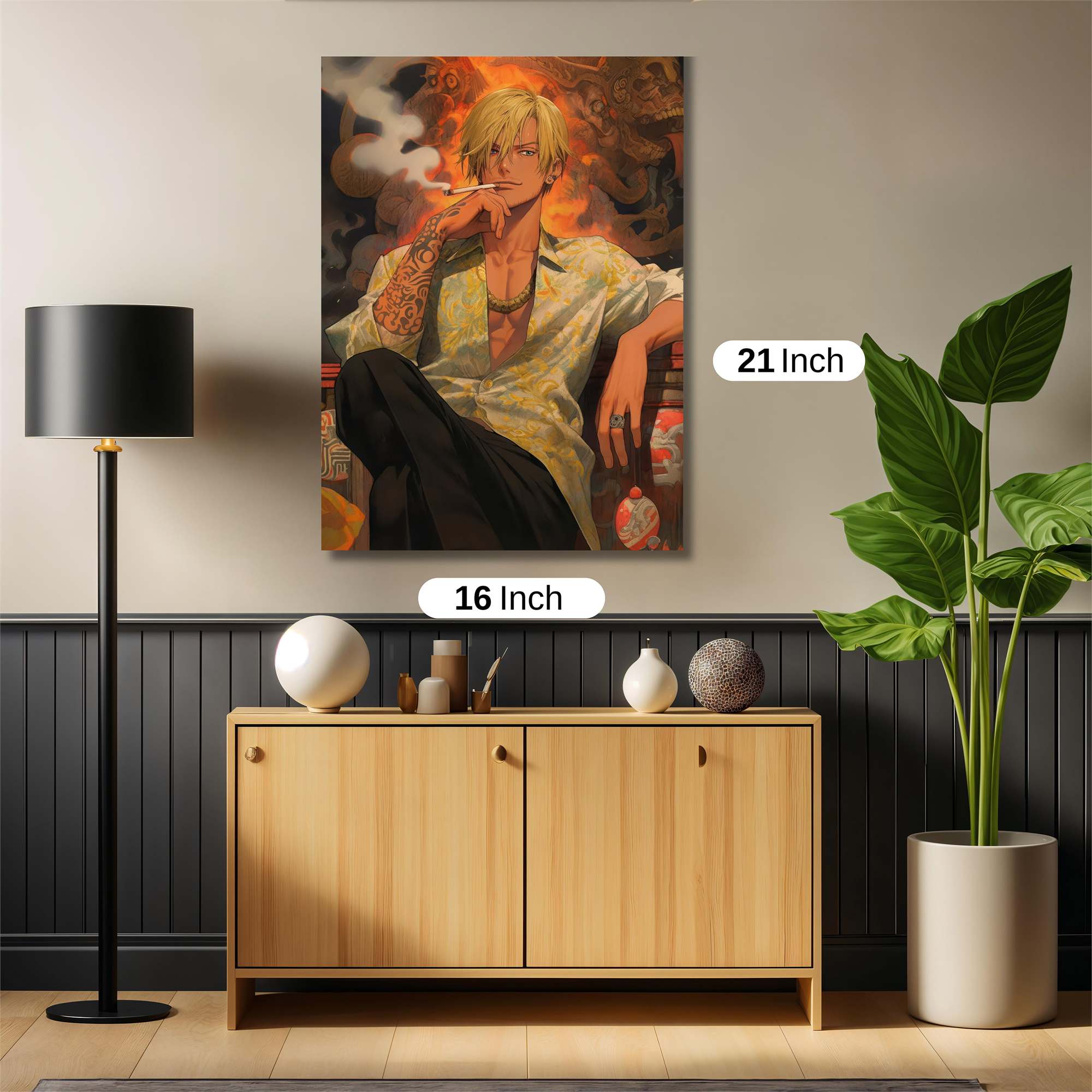 Sanji Smoldering Safe Wall Magnetic / M