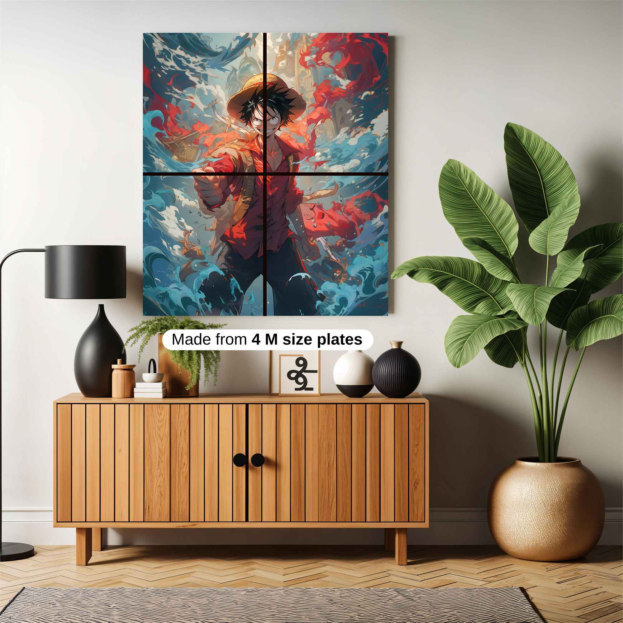 Luffy Triumphant Safe Wall Magnetic / M