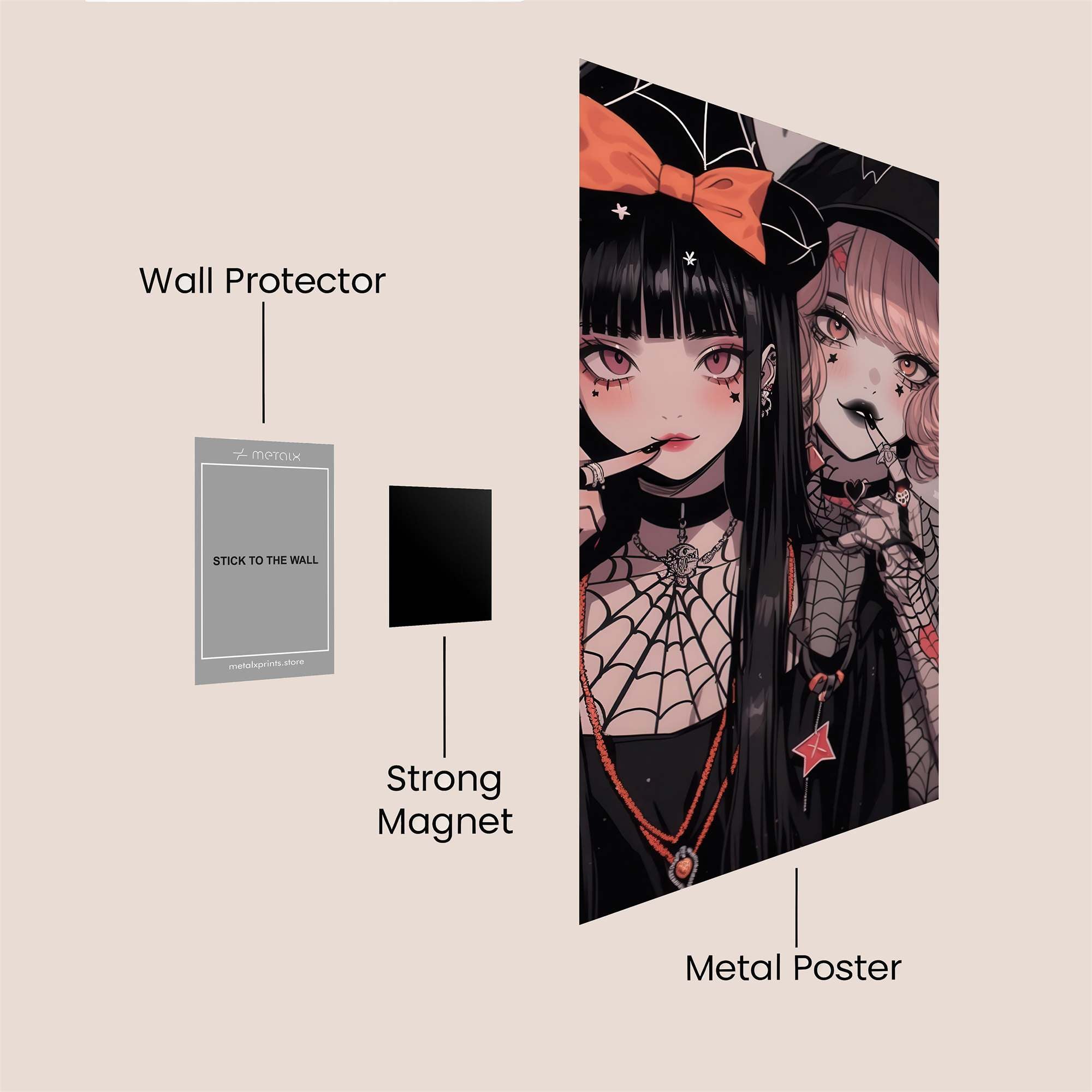 Witchy Whimsy Safe Wall Magnetic / M