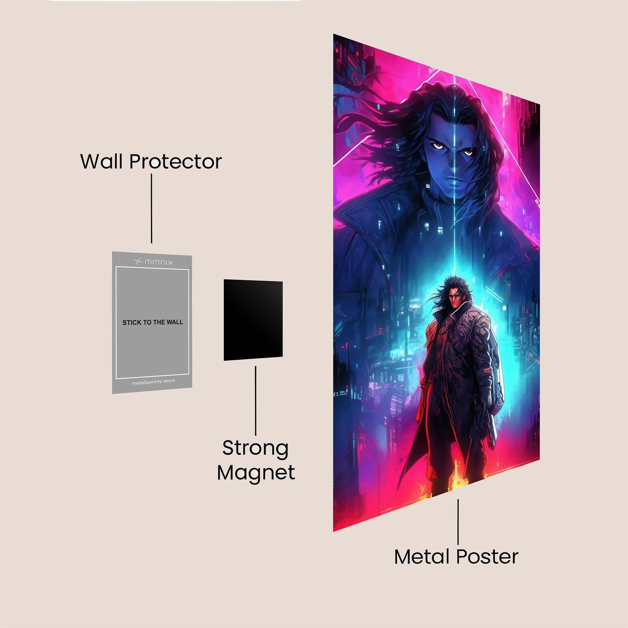Cyberpunk Enigma Safe Wall Magnetic / M