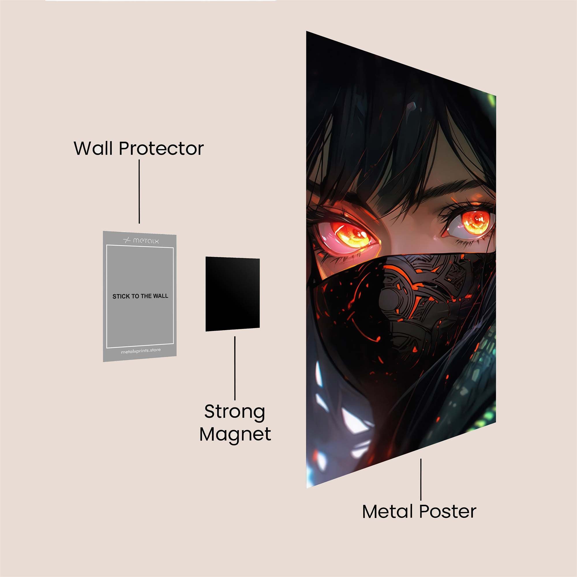 Mystique Ember Safe Wall Magnetic / M