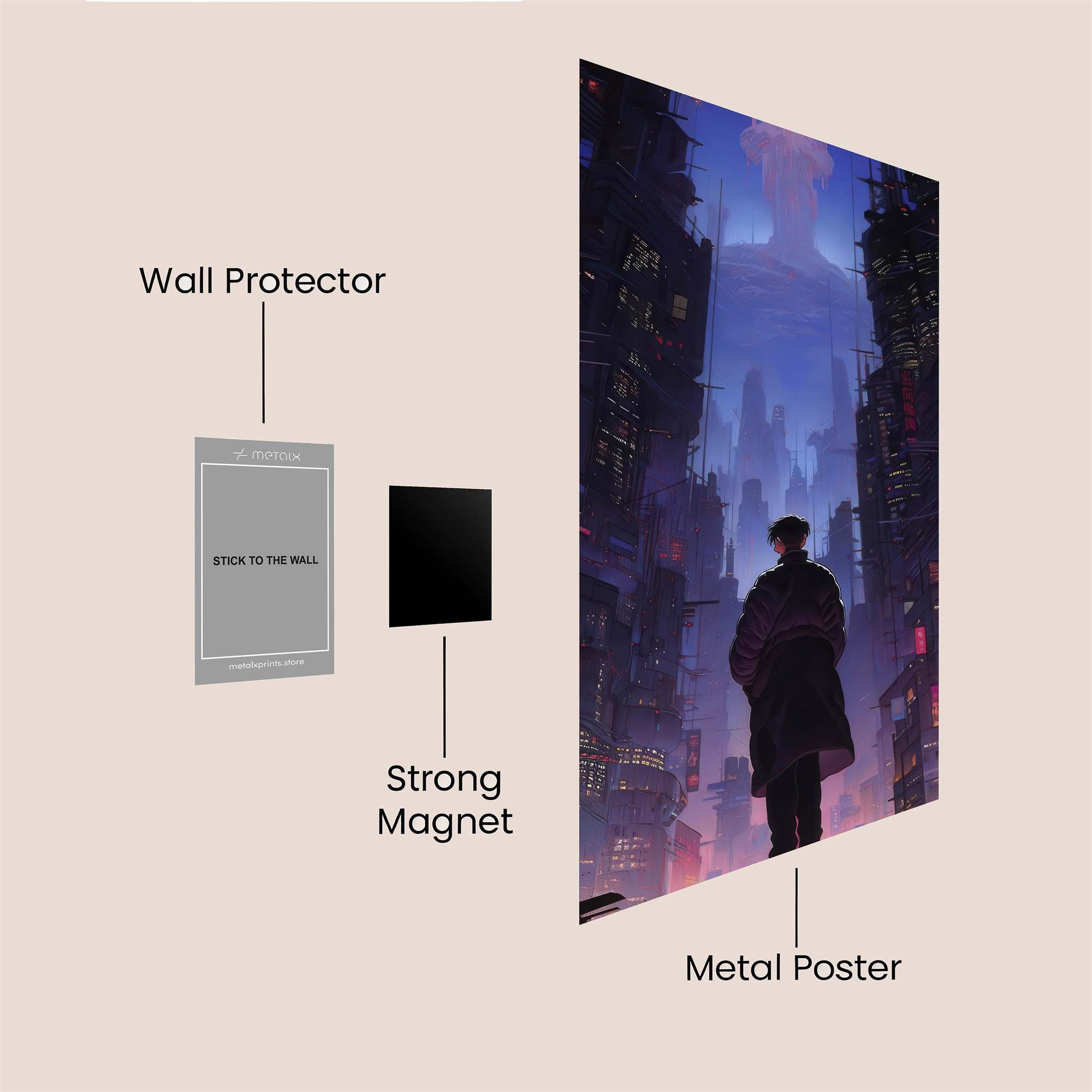NeonGuardian Safe Wall Magnetic / M