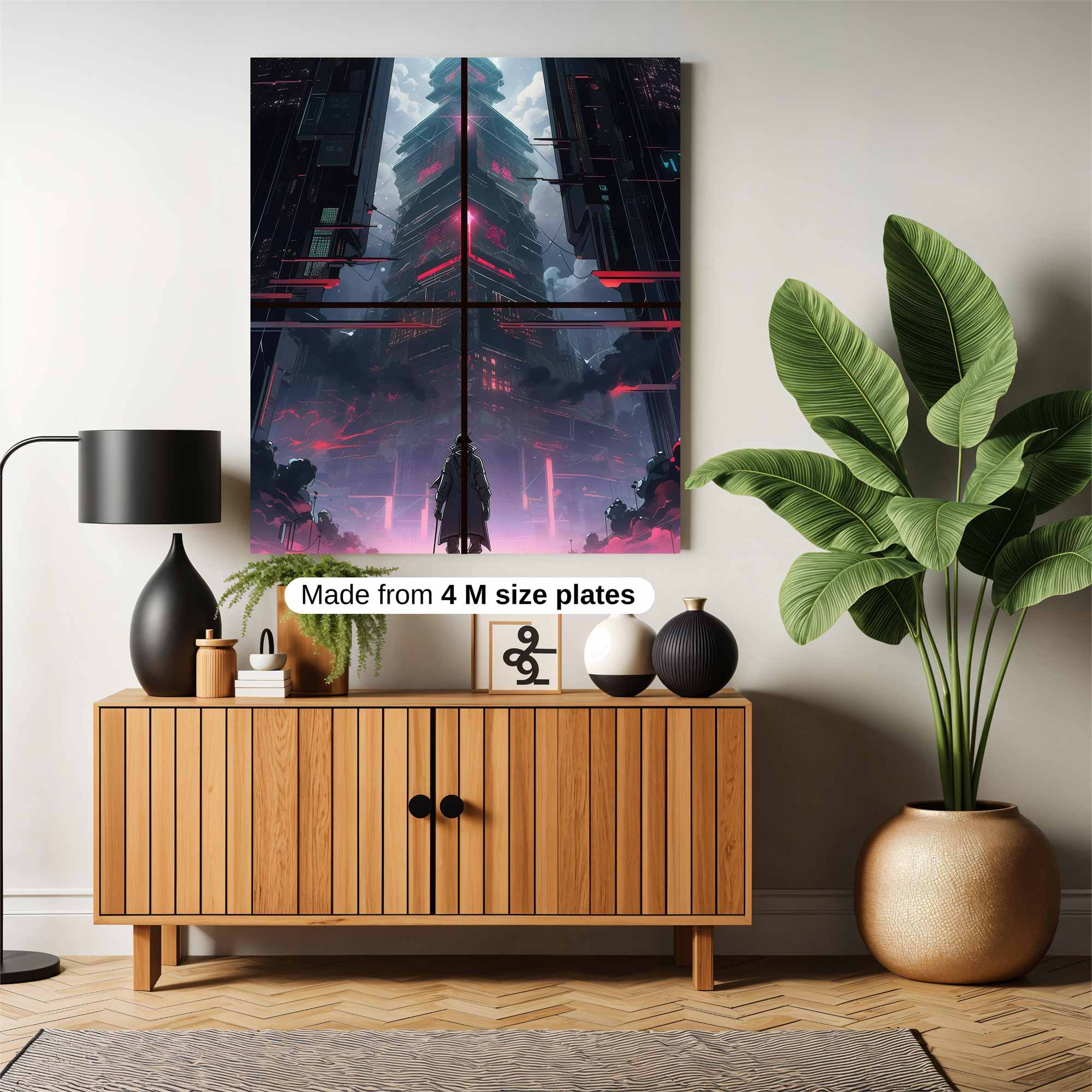 Neon Pagoda Safe Wall Magnetic / M