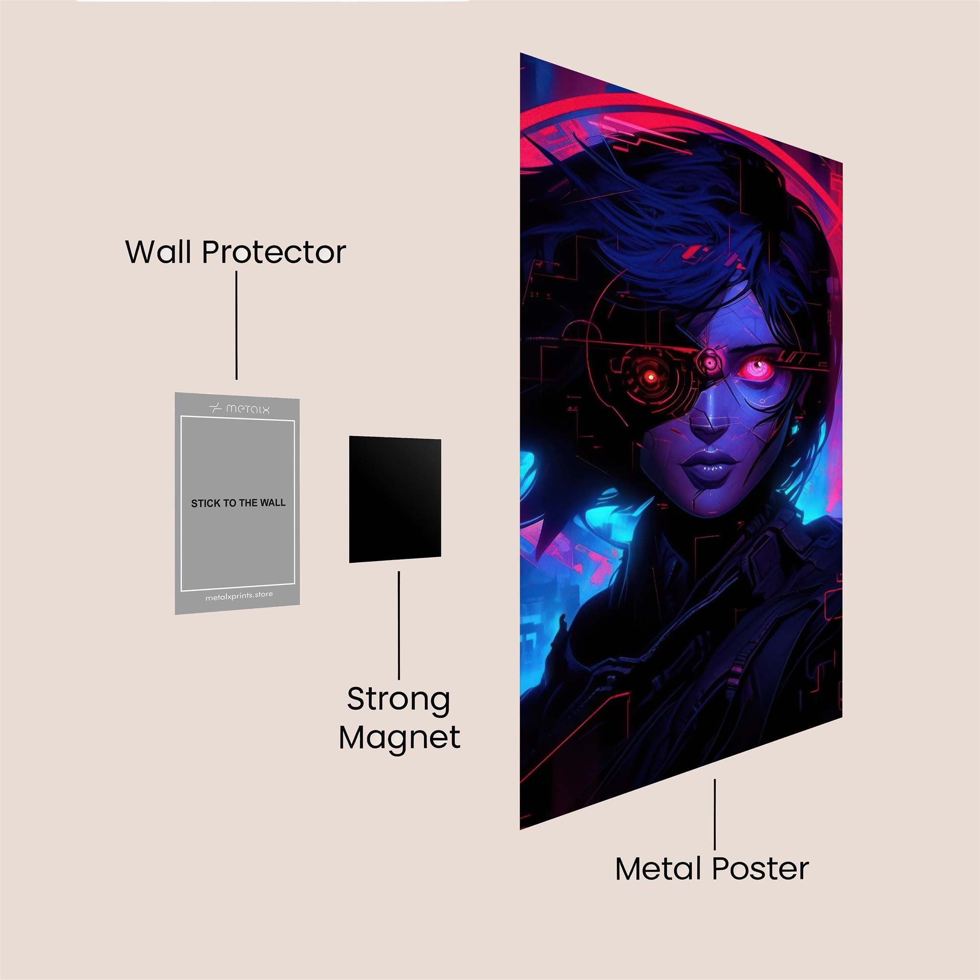 Cyber Enigma Safe Wall Magnetic / M