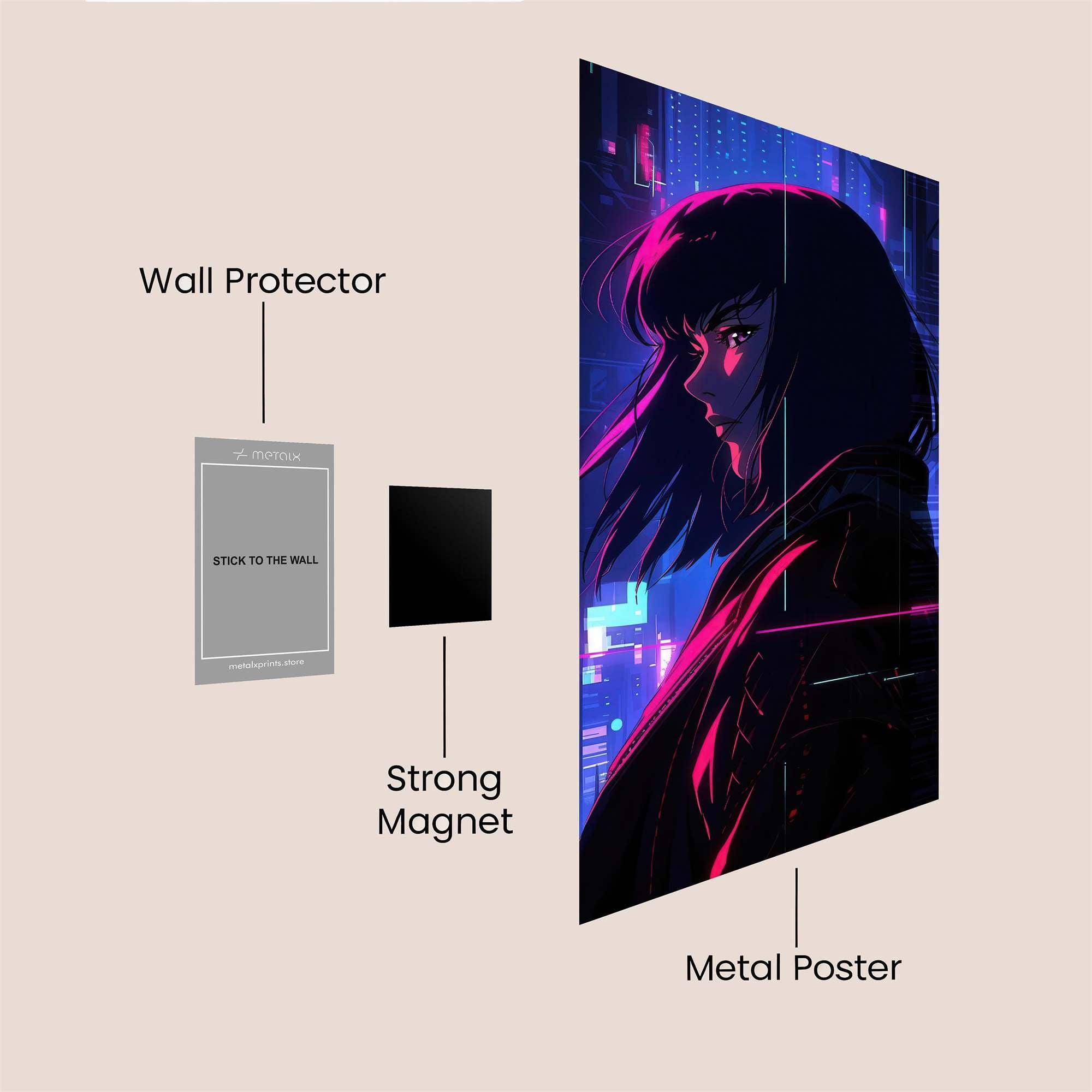 Neon Enigma Safe Wall Magnetic / M
