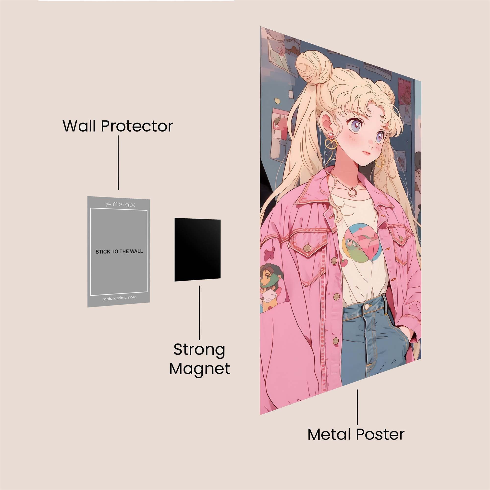 Usagi Dreamy Safe Wall Magnetic / M