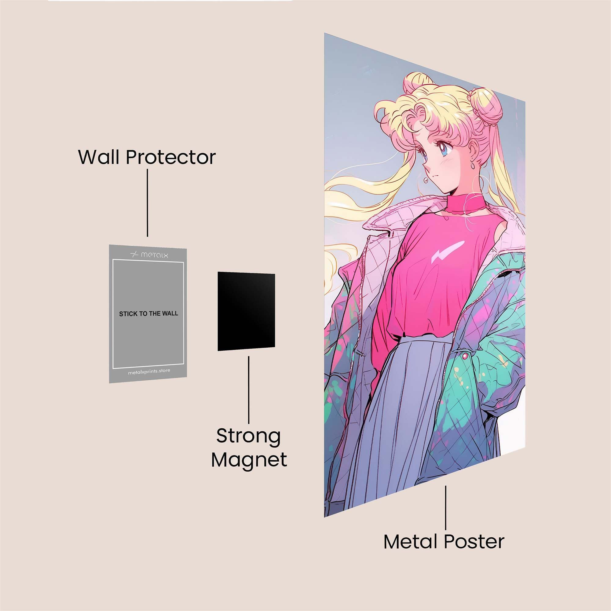 Usagi Dreamy Safe Wall Magnetic / M