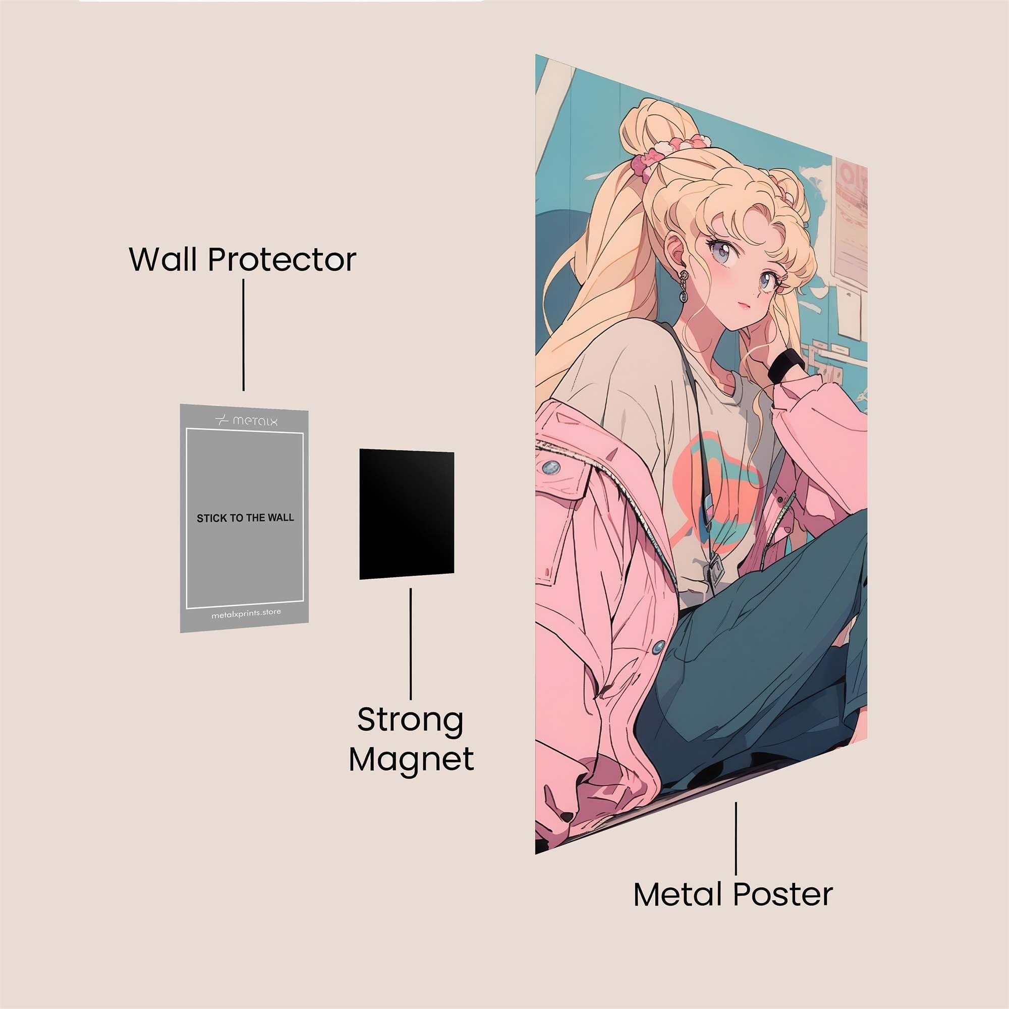 Usagi Dreamy Safe Wall Magnetic / M