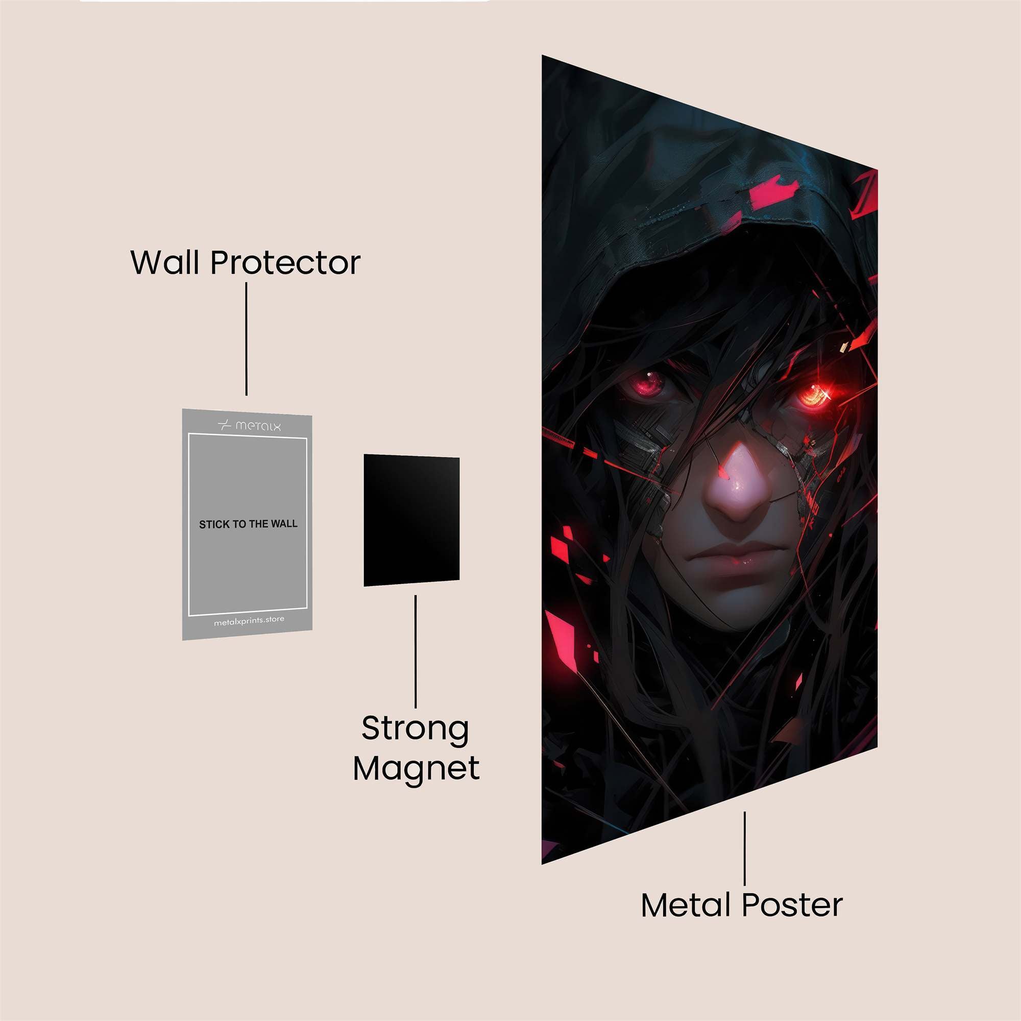 Cyber Fury Safe Wall Magnetic / M