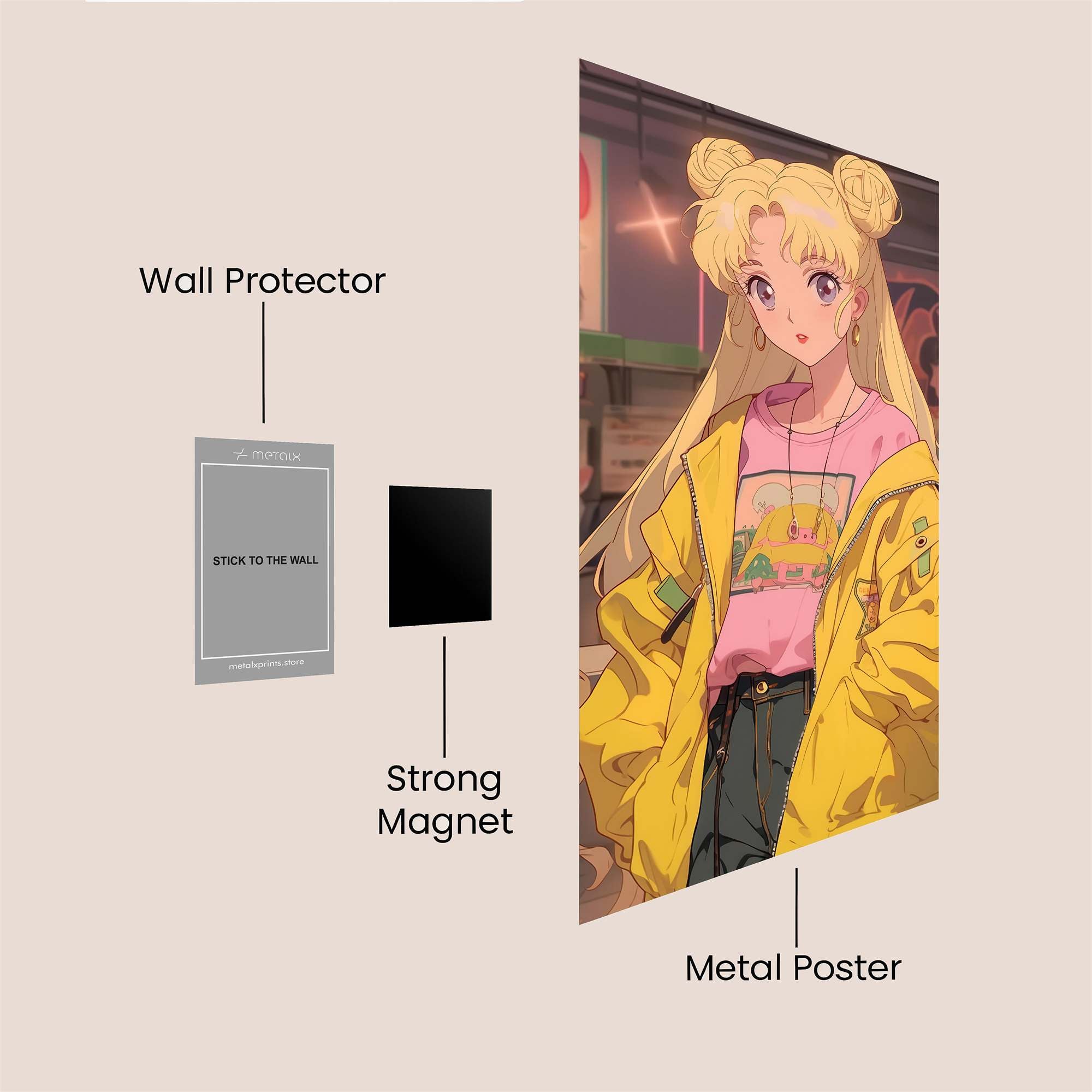 Usagi Radiant Safe Wall Magnetic / M