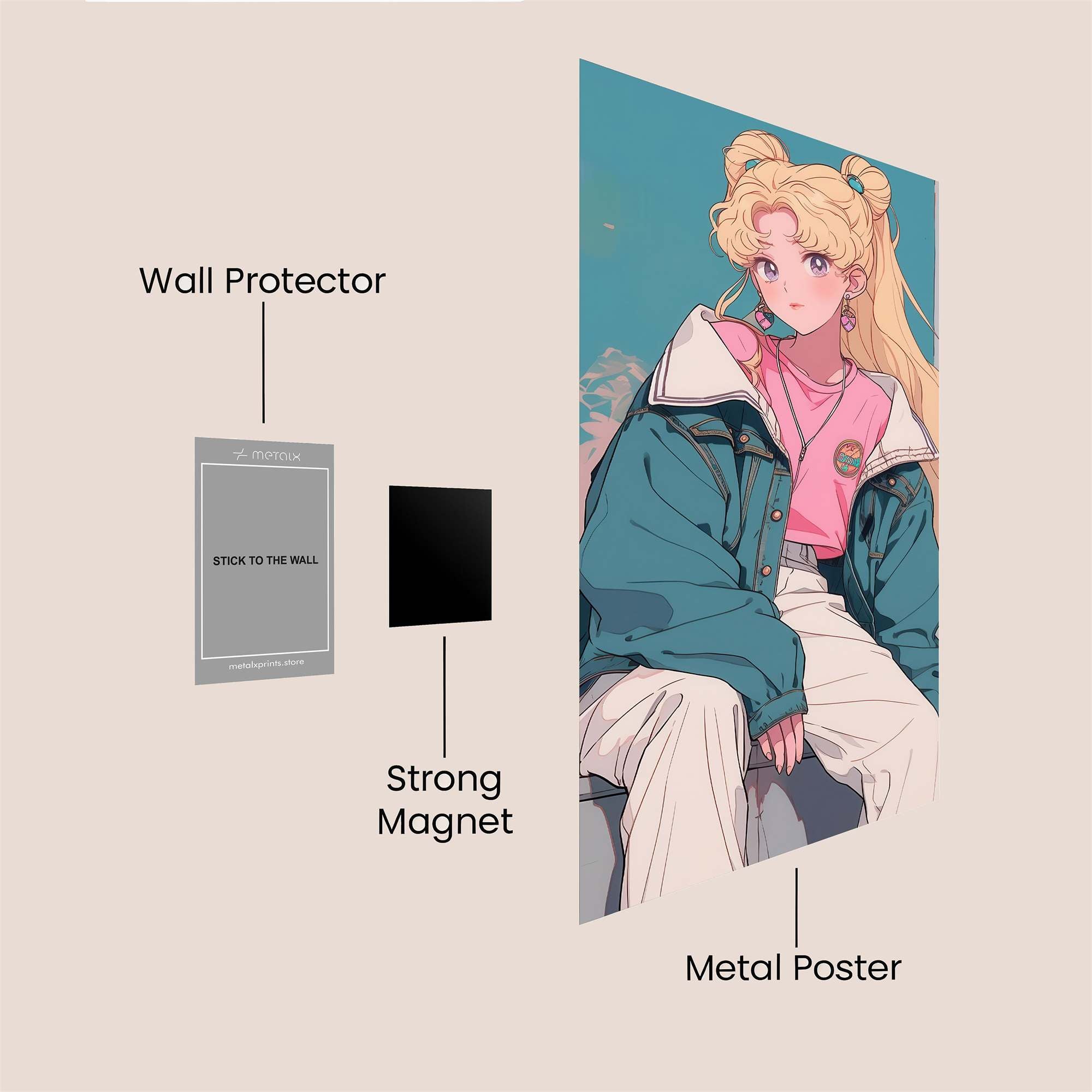 Usagi Dreamy Safe Wall Magnetic / M