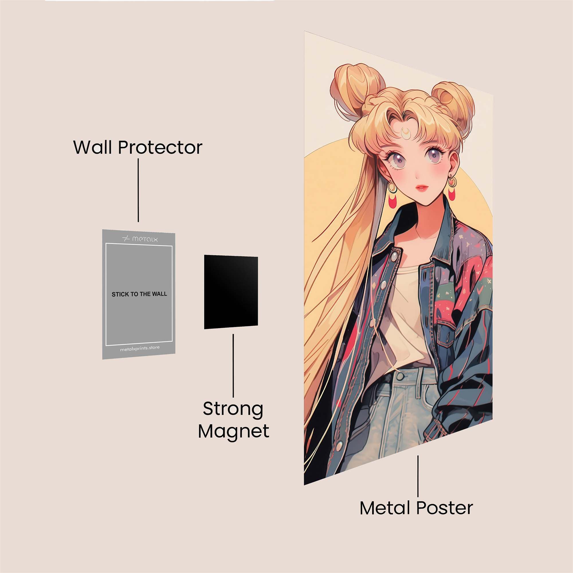 Usagi Dreamy Safe Wall Magnetic / M