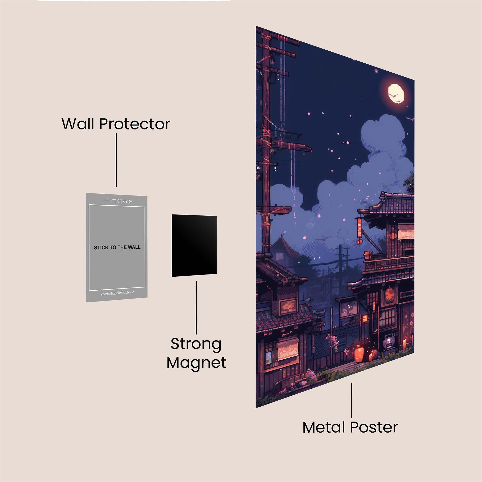 Moonlit Serenity Safe Wall Magnetic / M