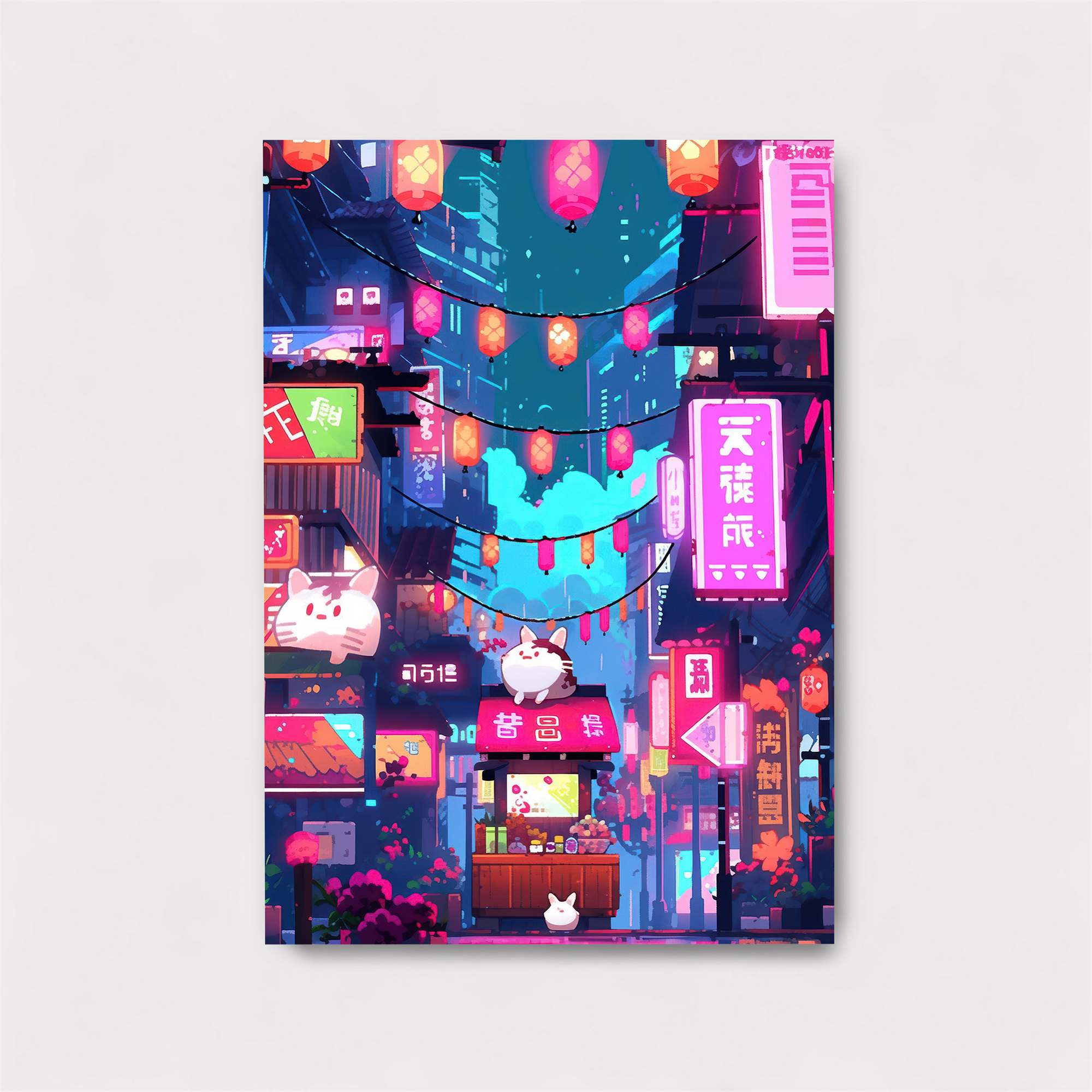 Neon Dreamscape Safe Wall Magnetic / M