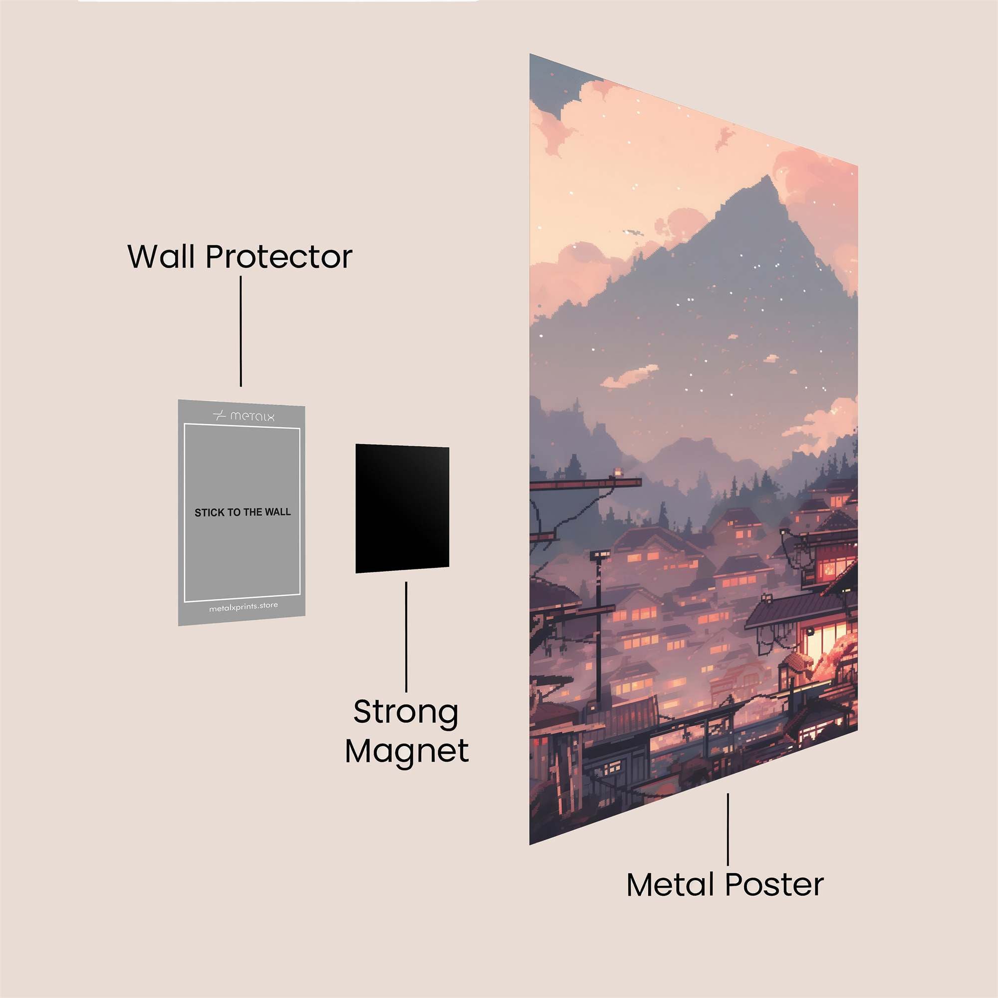 Mountain Serenity Safe Wall Magnetic / M