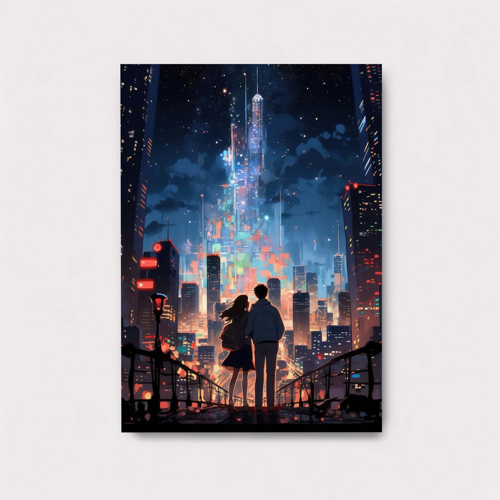 Cityscape Romance Safe Wall Magnetic / M