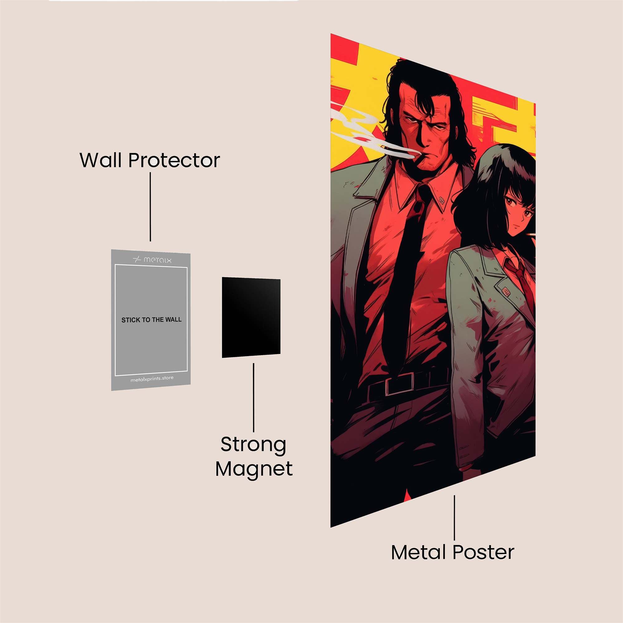 Duke Noir Safe Wall Magnetic / M