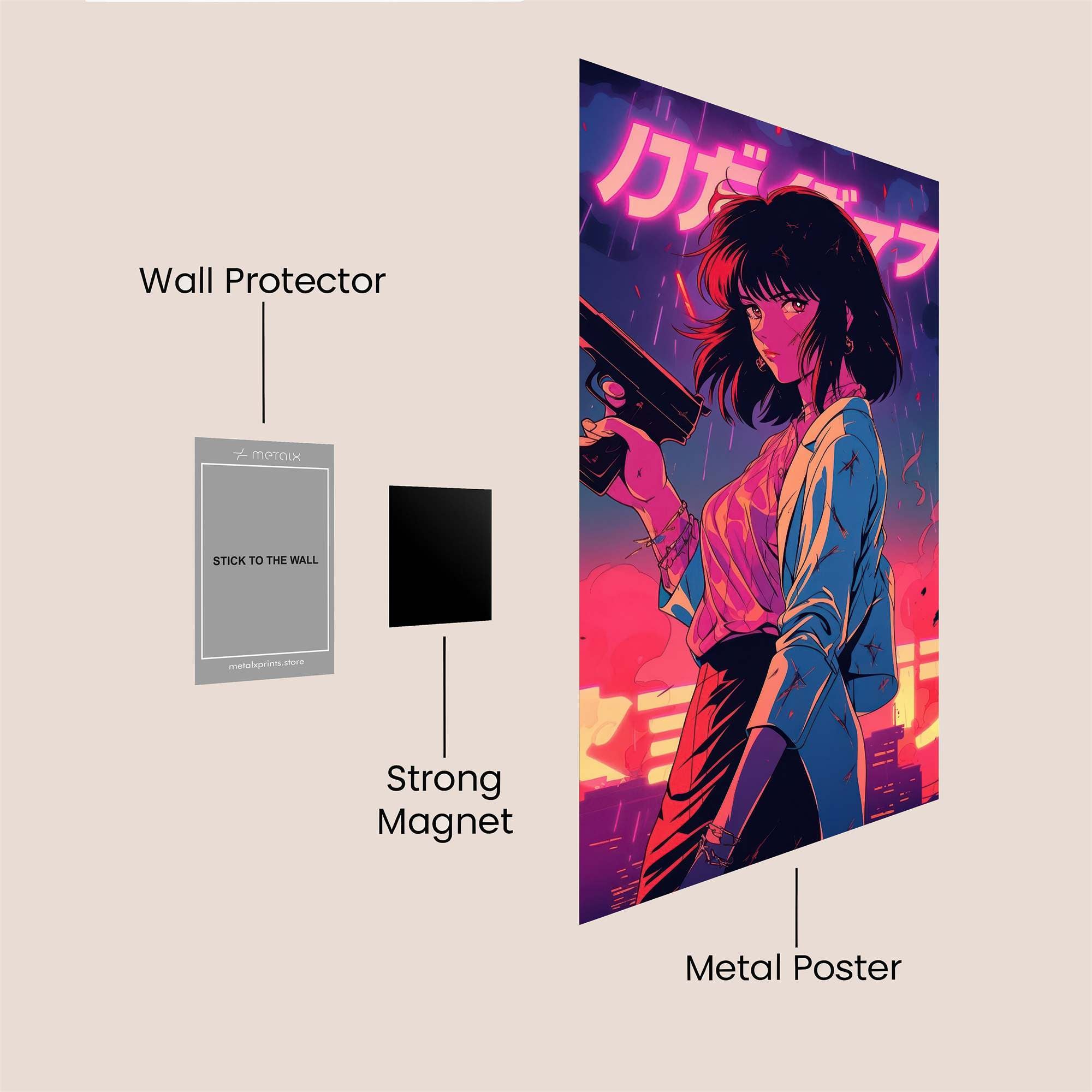 Moto Intense Safe Wall Magnetic / M