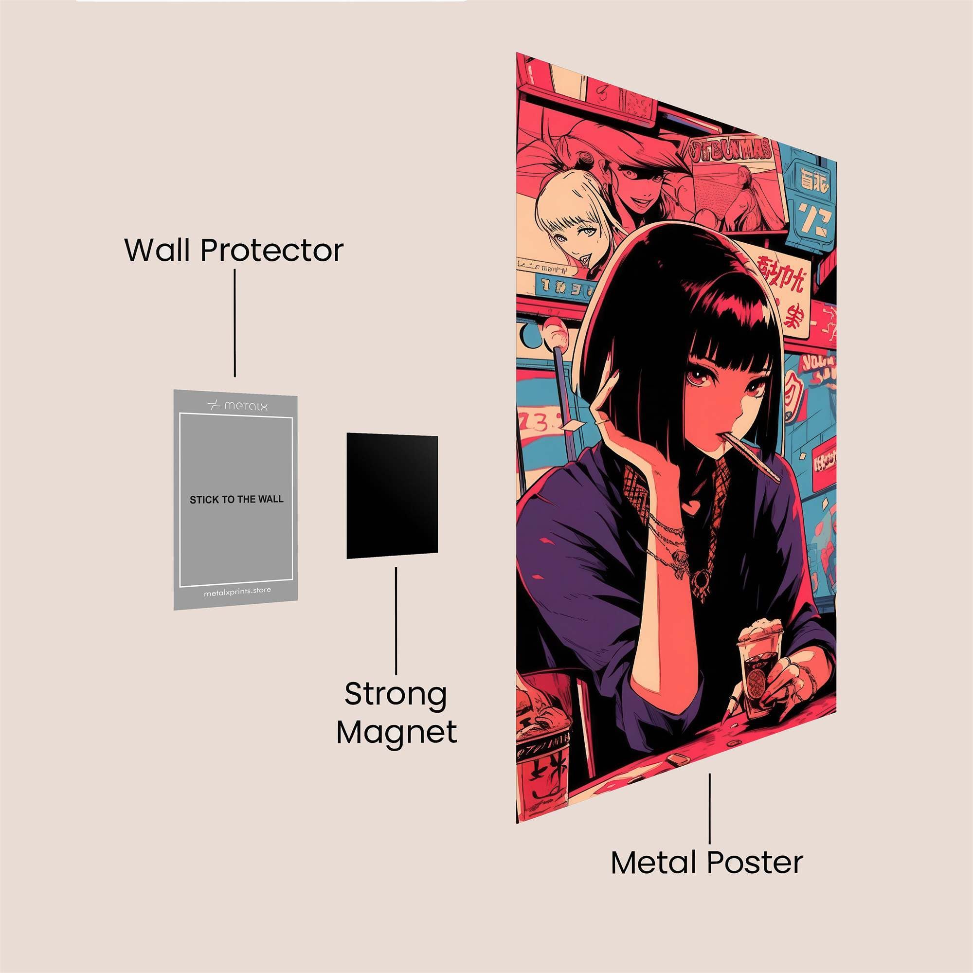 Neon Melancholy Safe Wall Magnetic / M