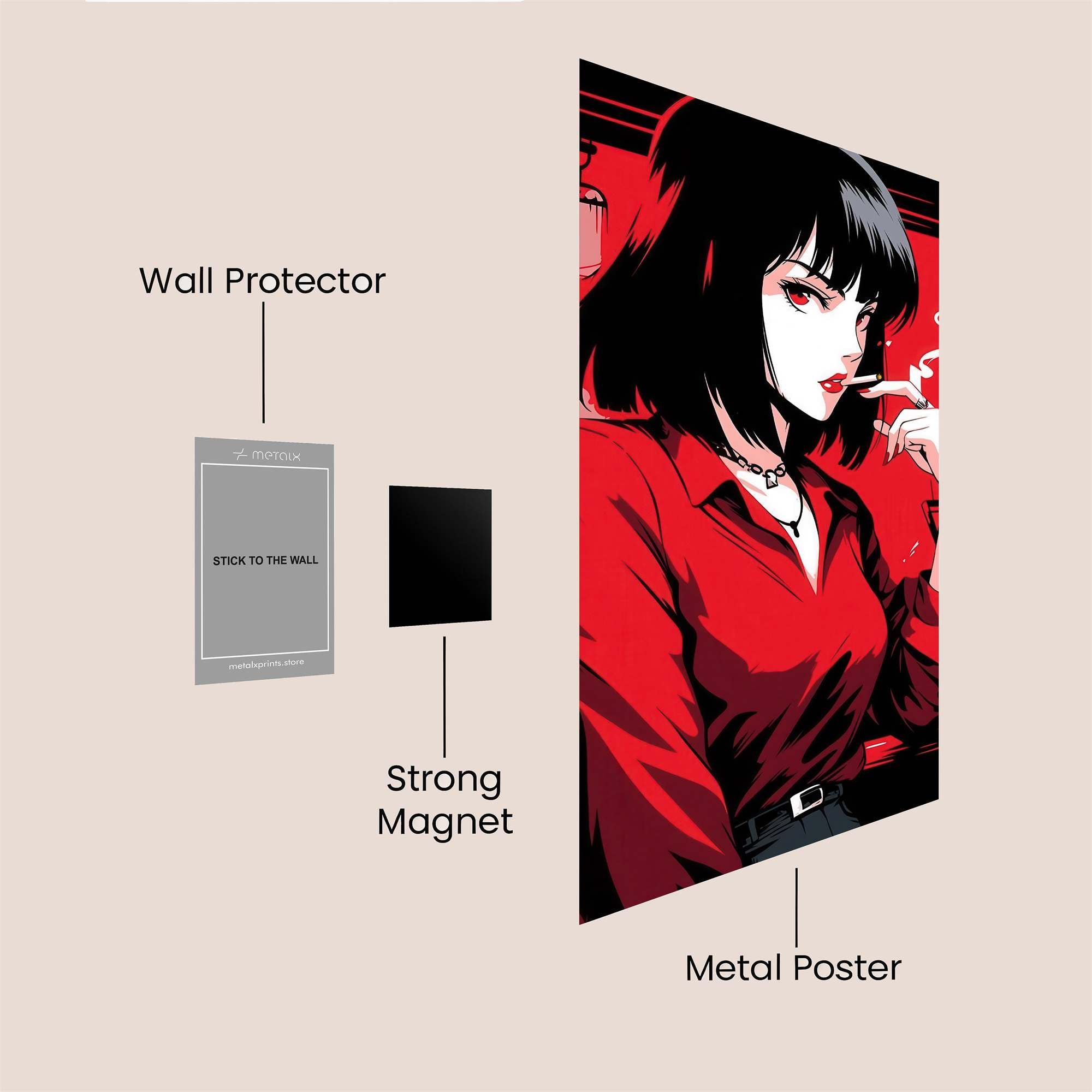 Mysterious Aura Safe Wall Magnetic / M