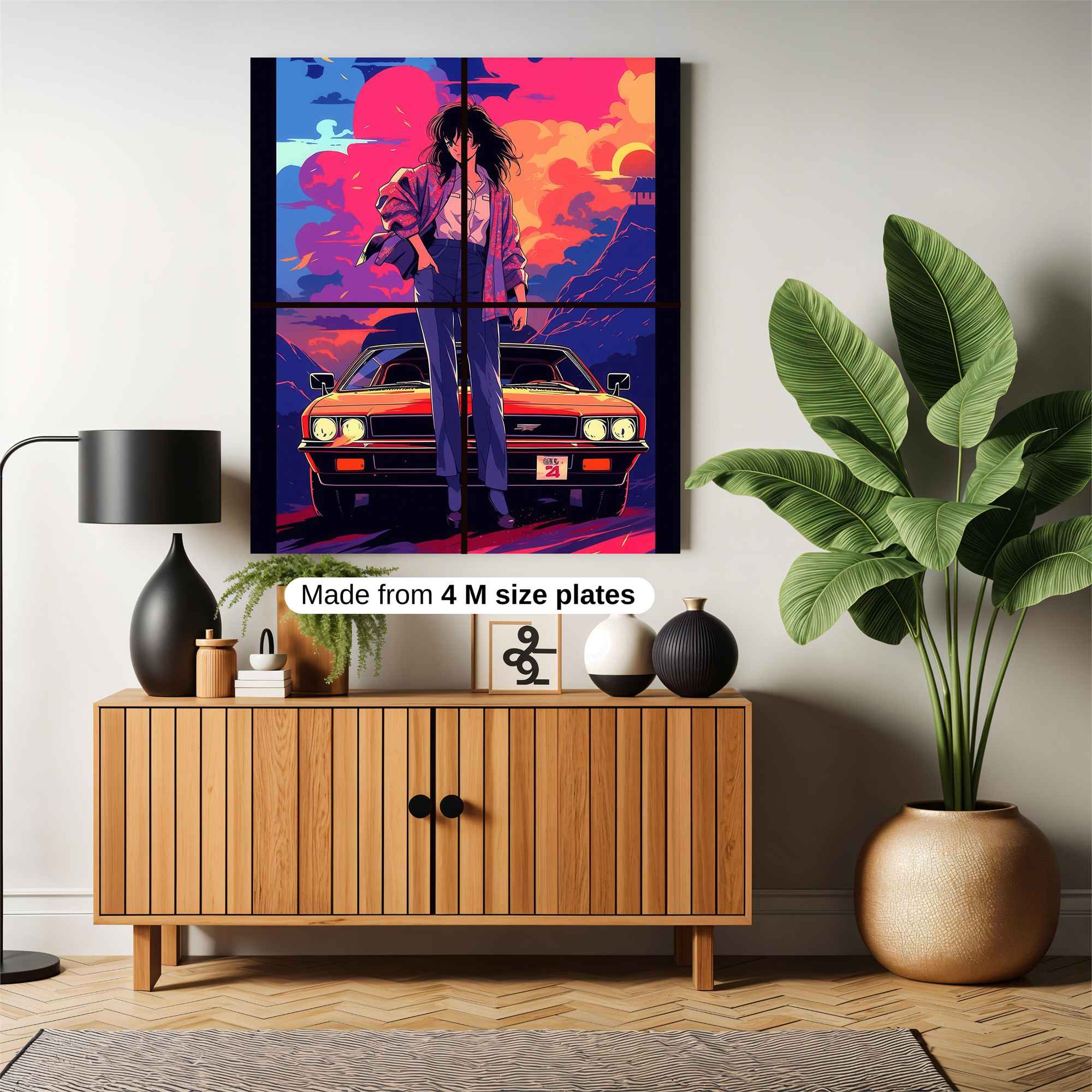 Sunset Rebel Safe Wall Magnetic / M