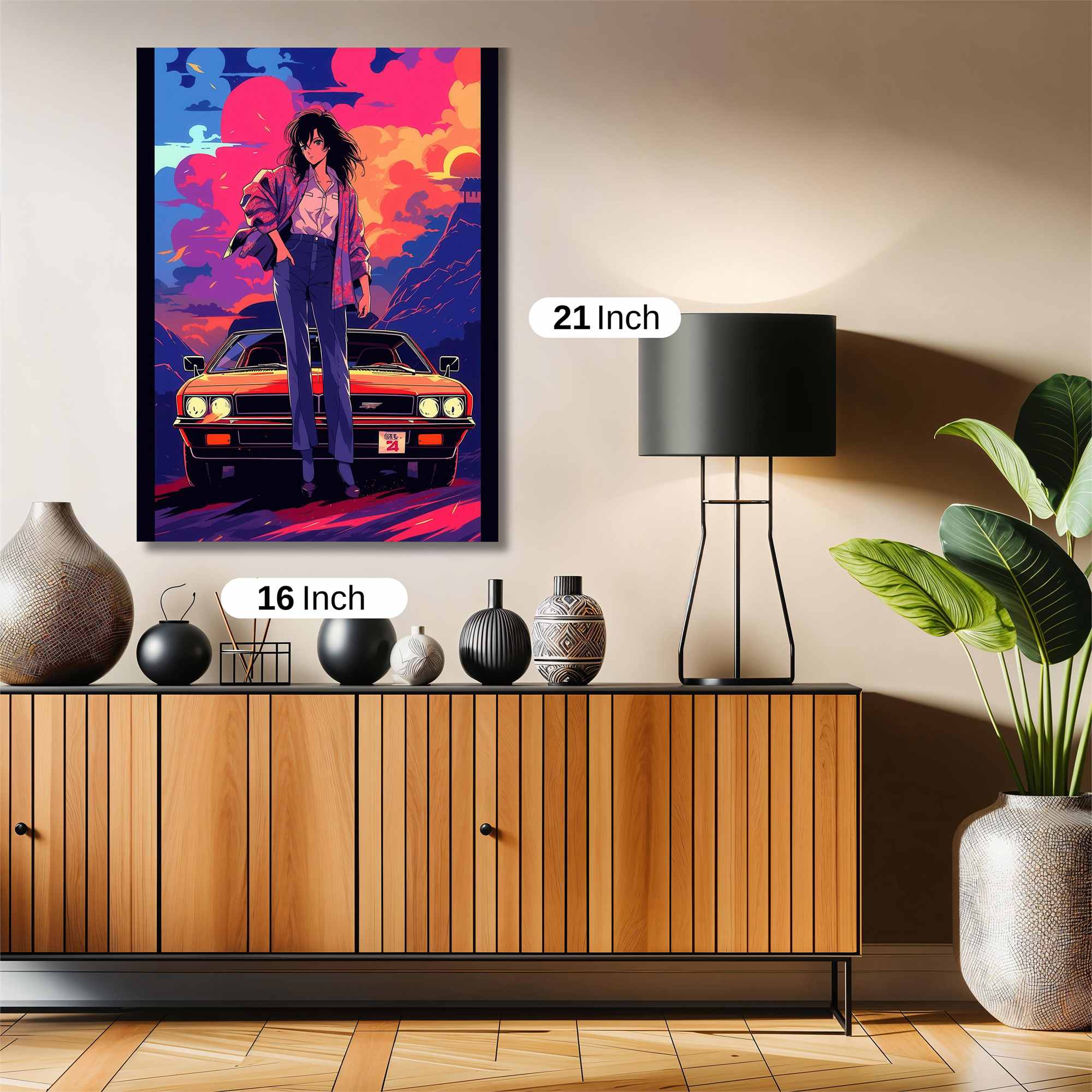 Sunset Rebel Safe Wall Magnetic / M