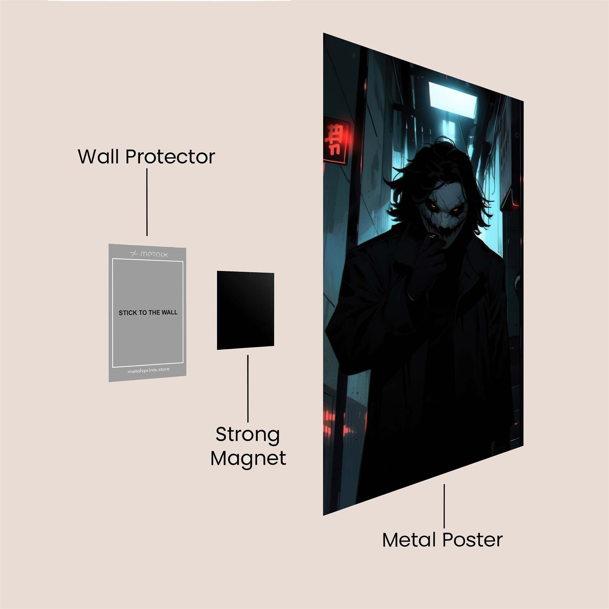 Joker Gloom Safe Wall Magnetic / M