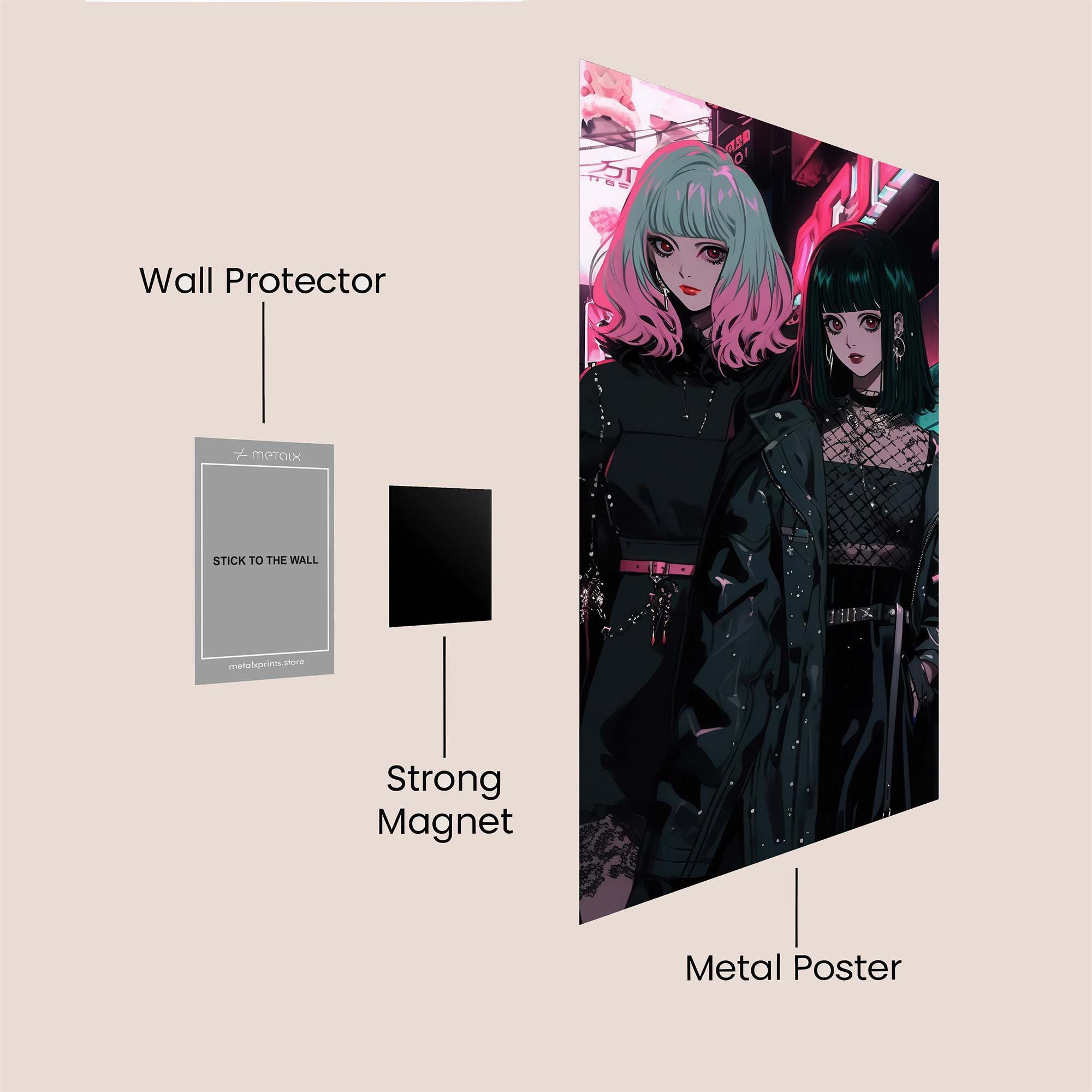 Neon Rebels Safe Wall Magnetic / M