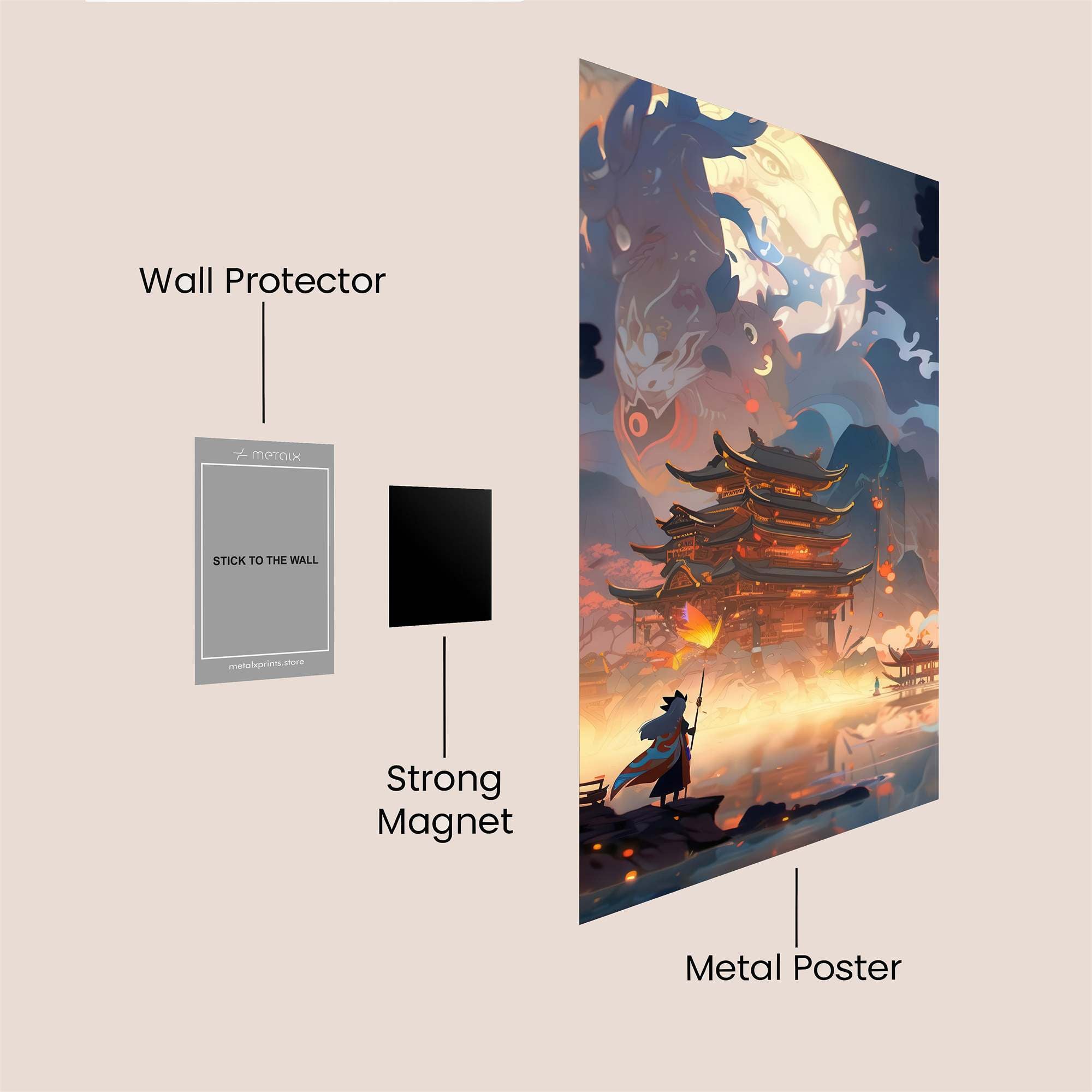 Moonlit Serenity Safe Wall Magnetic / M