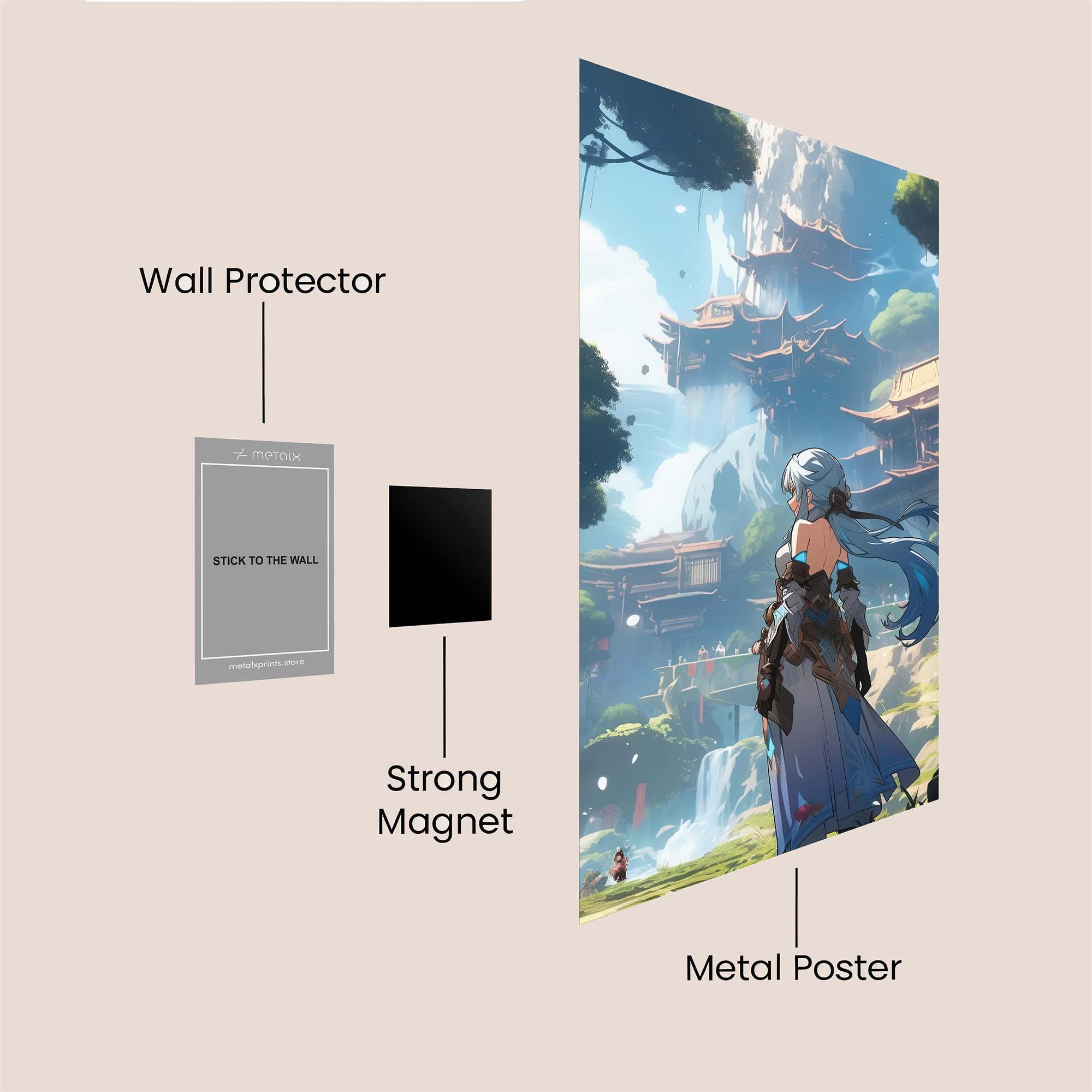 Genshin Tranquil Safe Wall Magnetic / M