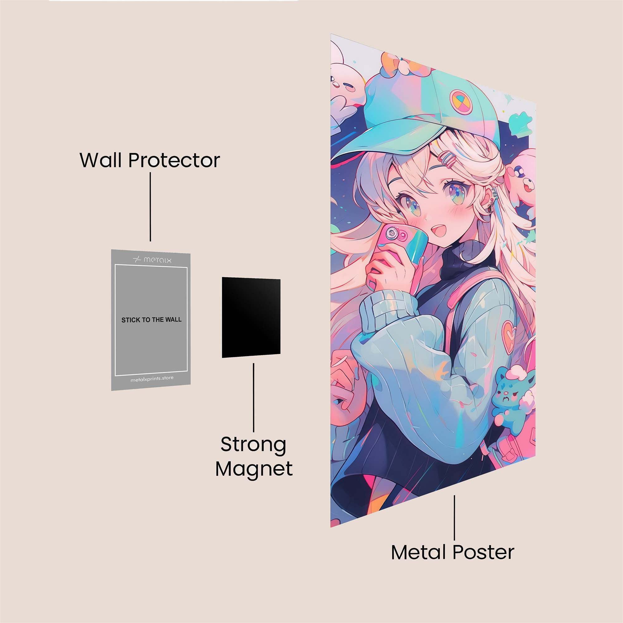 Pixel Joy Safe Wall Magnetic / M