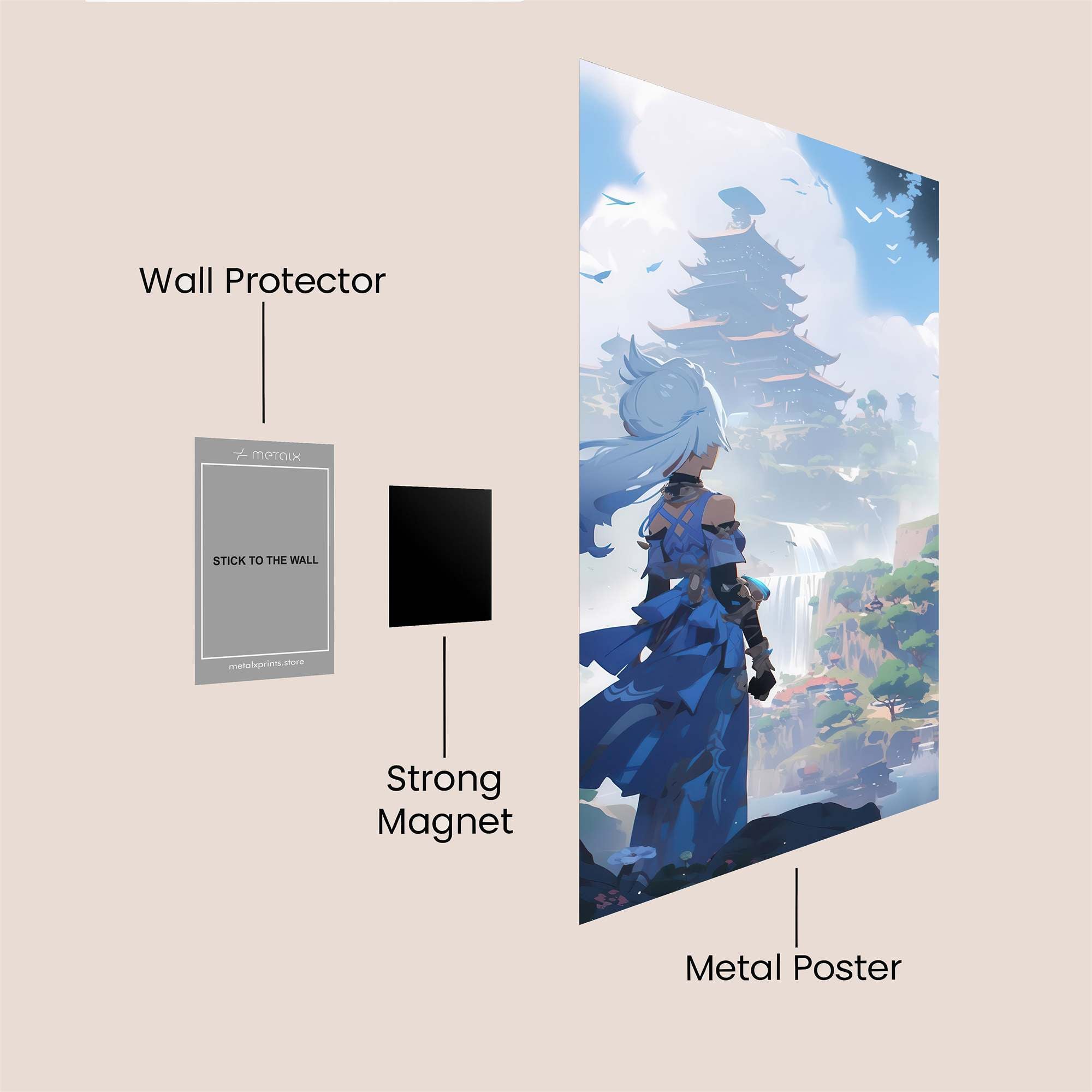 Kaguya Serene Safe Wall Magnetic / M