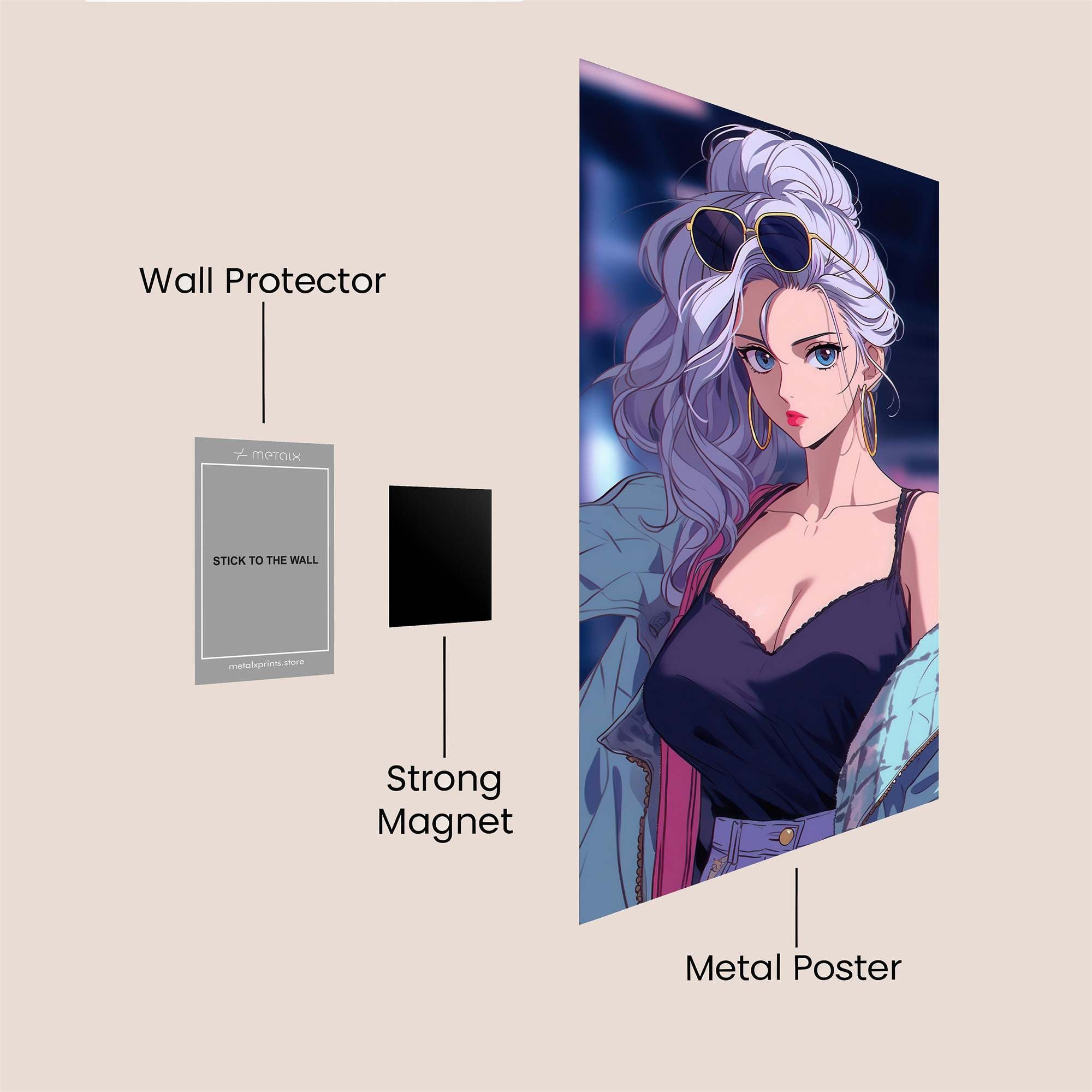 Lavender Vibe Safe Wall Magnetic / M