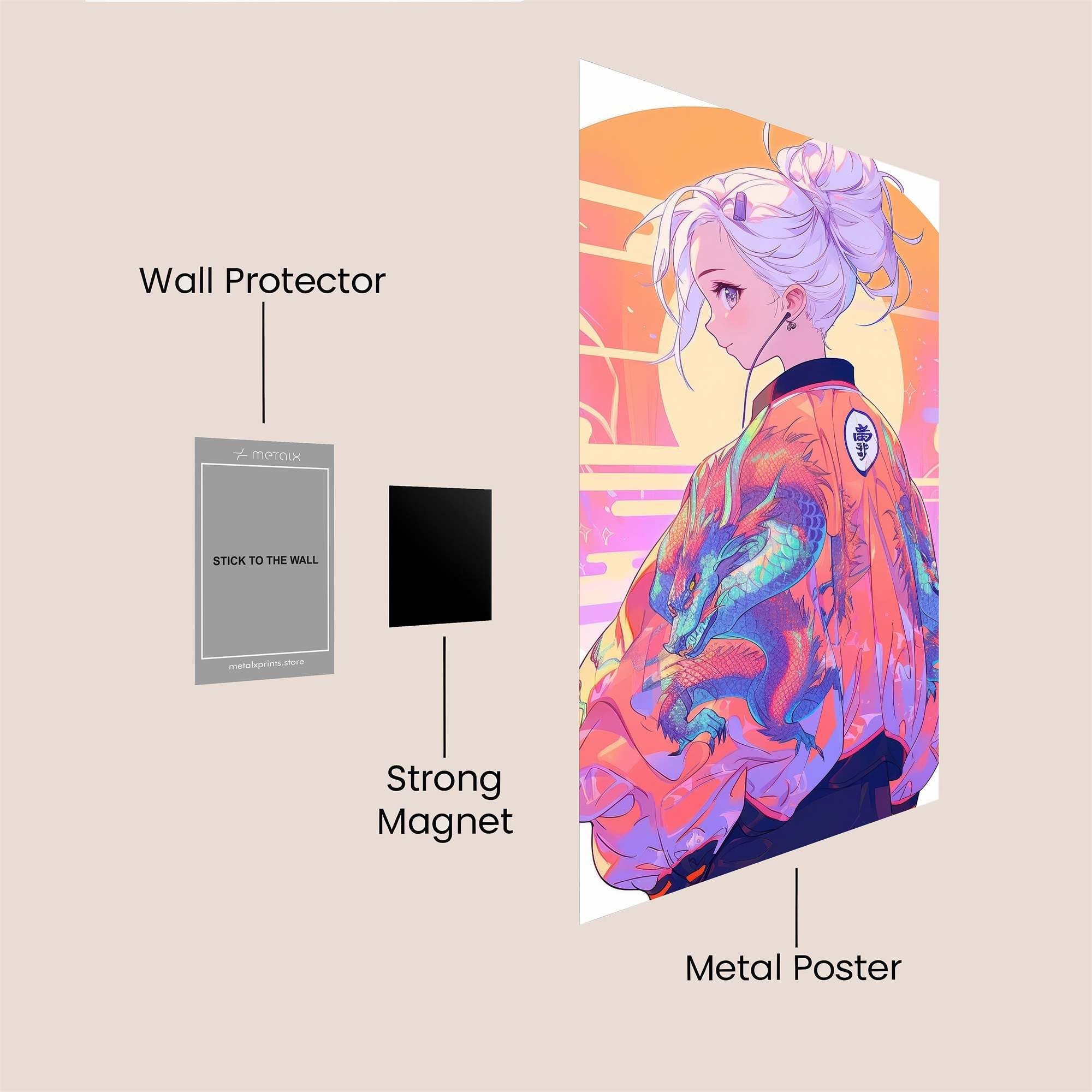 Sunset Serenity Safe Wall Magnetic / M