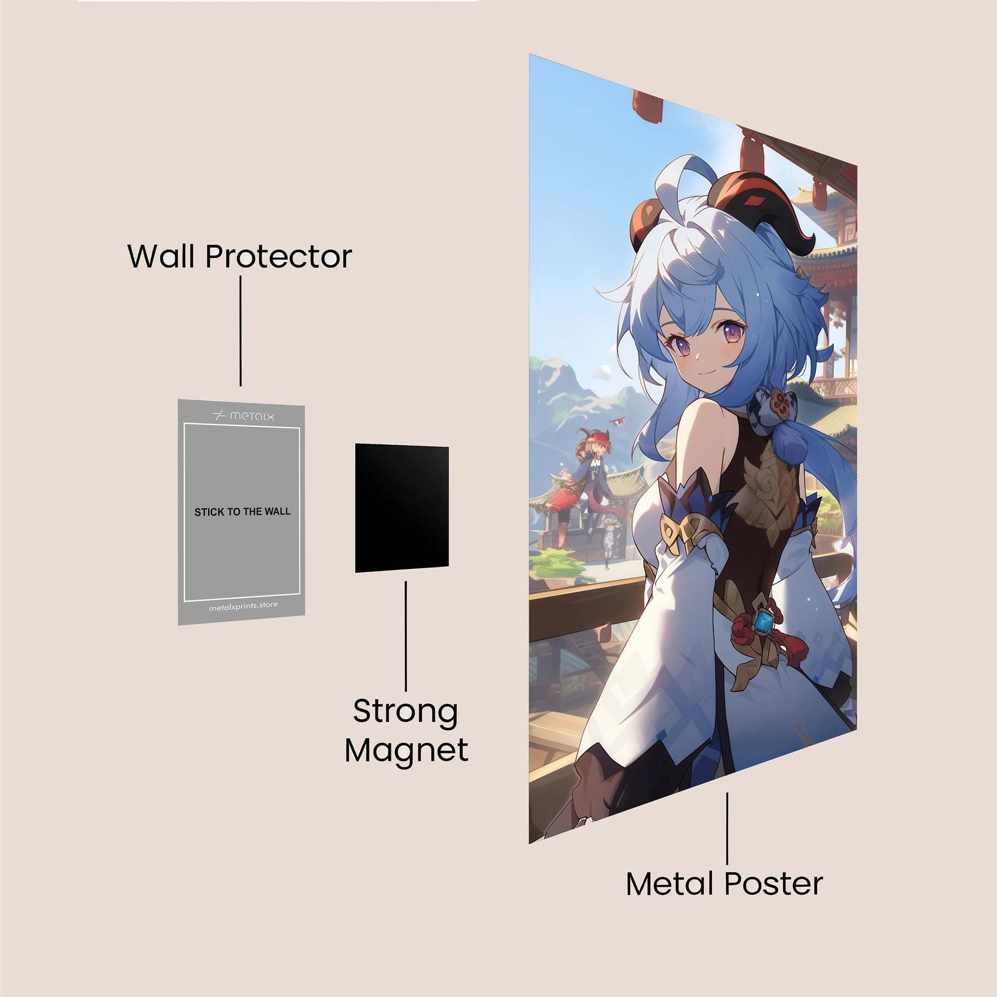 Ganyu Serenity Safe Wall Magnetic / M