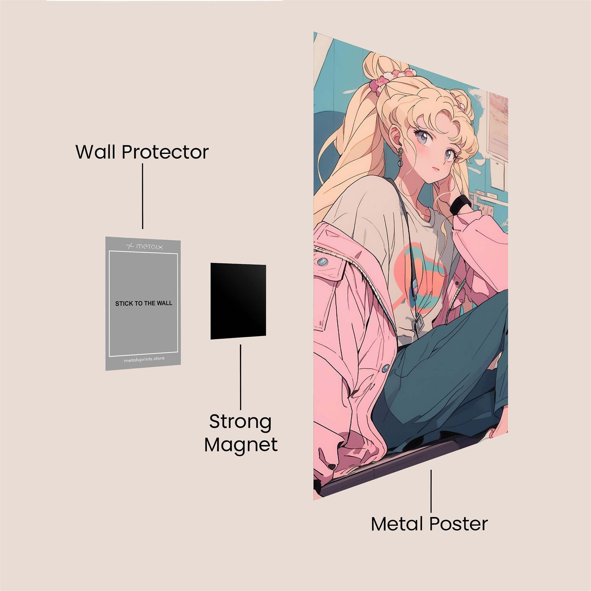 Usagi Dreamy Safe Wall Magnetic / M