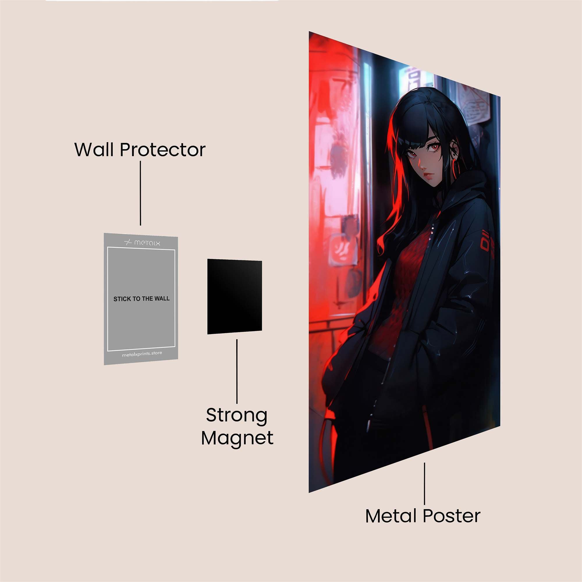 Neon Enigma Safe Wall Magnetic / M