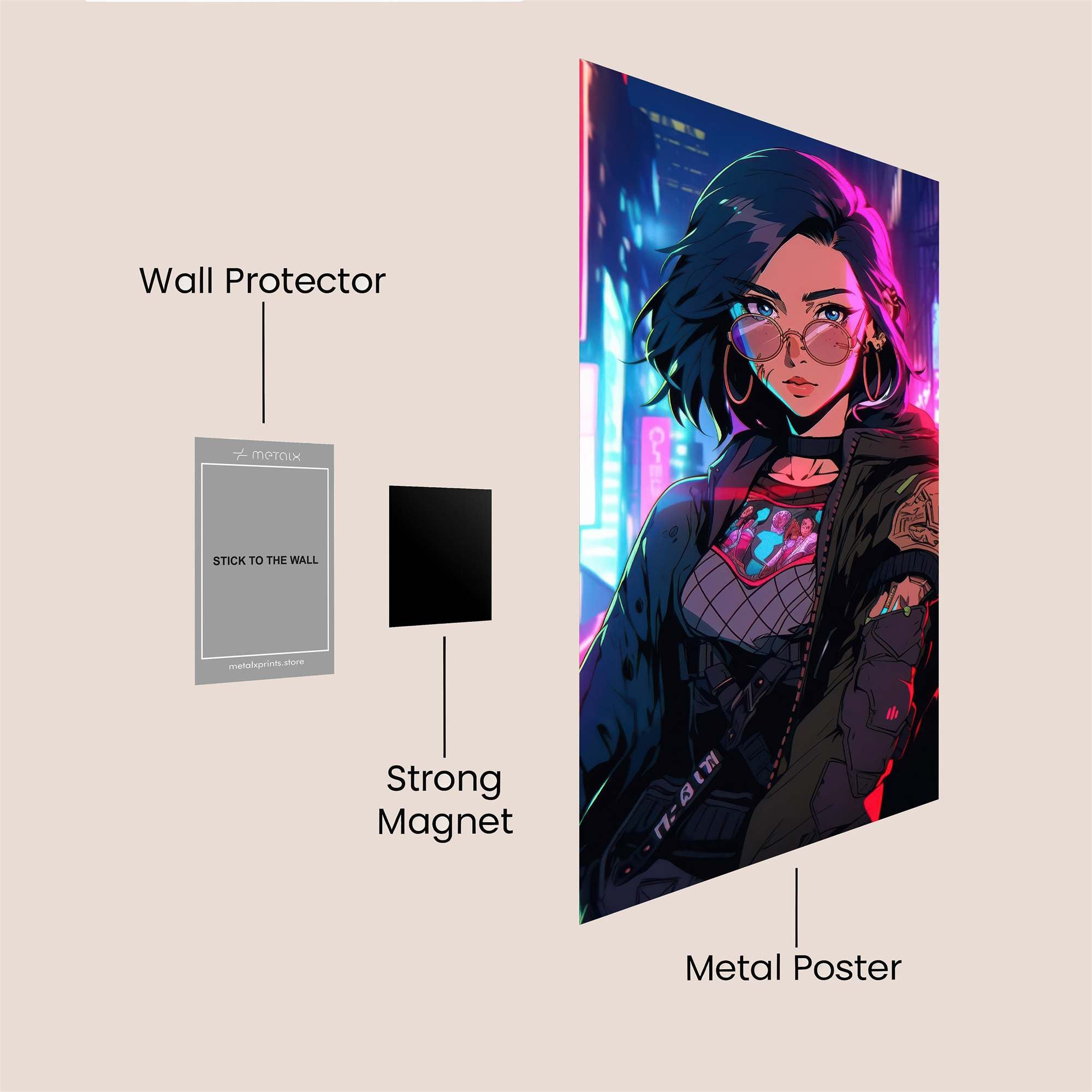 Neon Rebel Safe Wall Magnetic / M