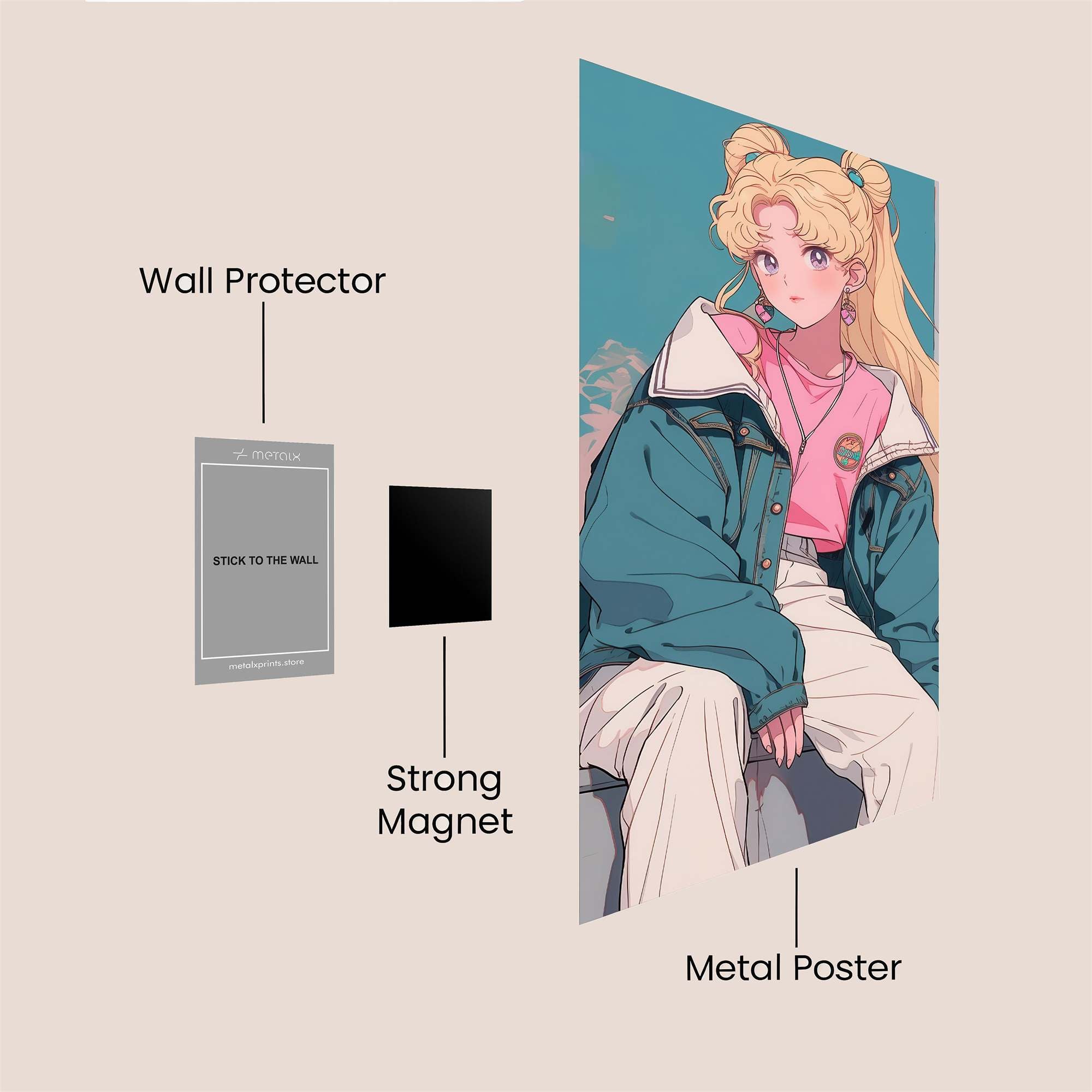 Usagi Dreamy Safe Wall Magnetic / M