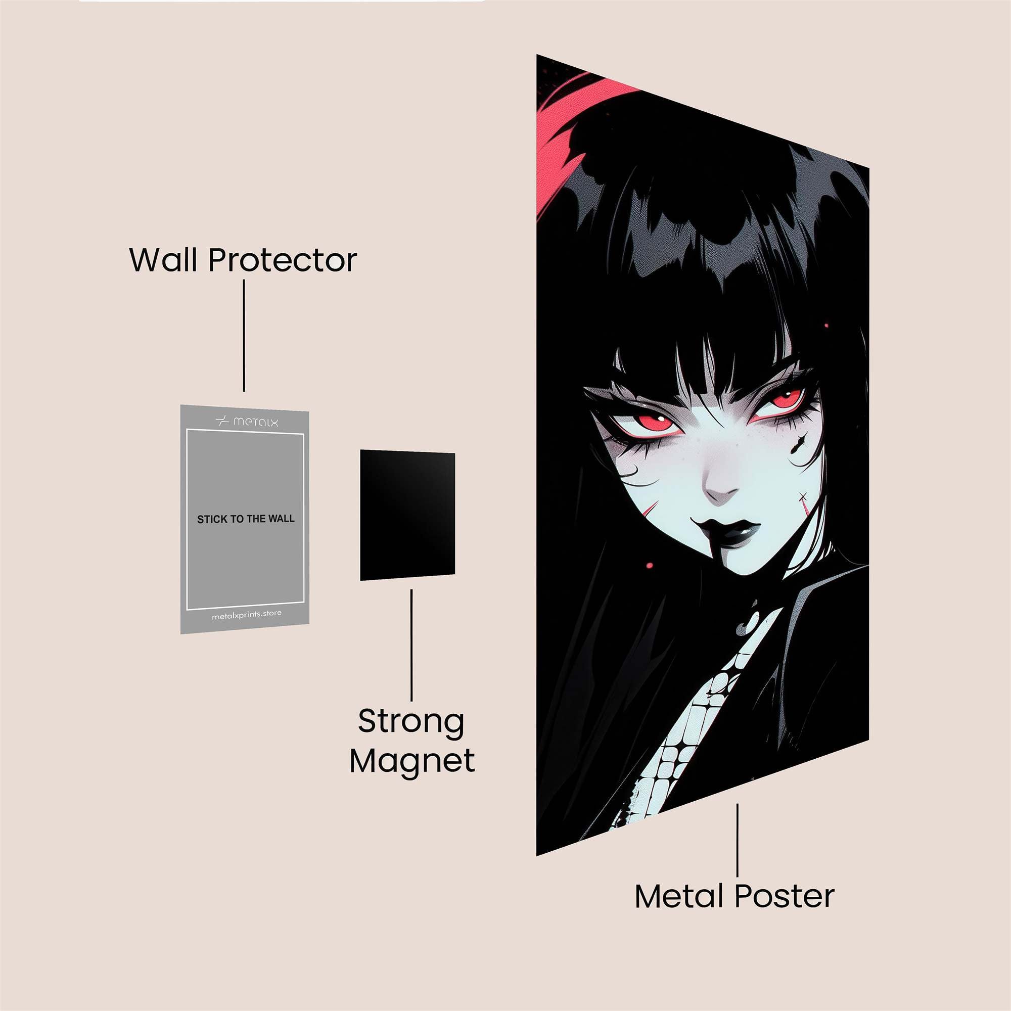 Gothic Elegance Safe Wall Magnetic / M