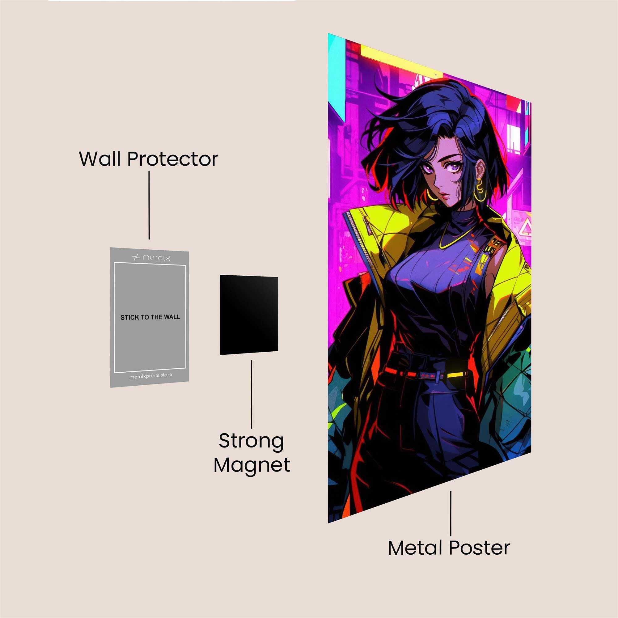 Neon Rebel Safe Wall Magnetic / M