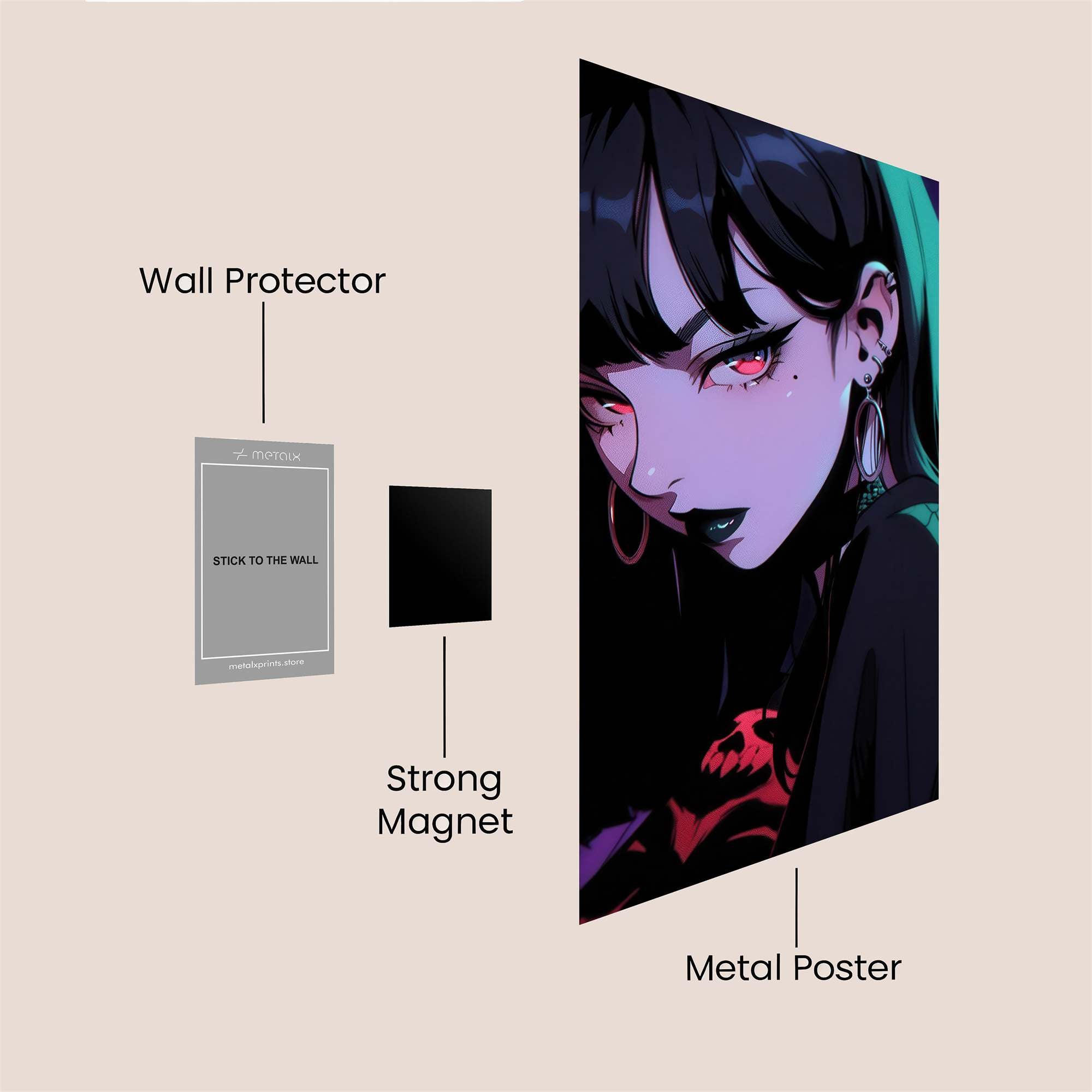 Raven Enigma Safe Wall Magnetic / M