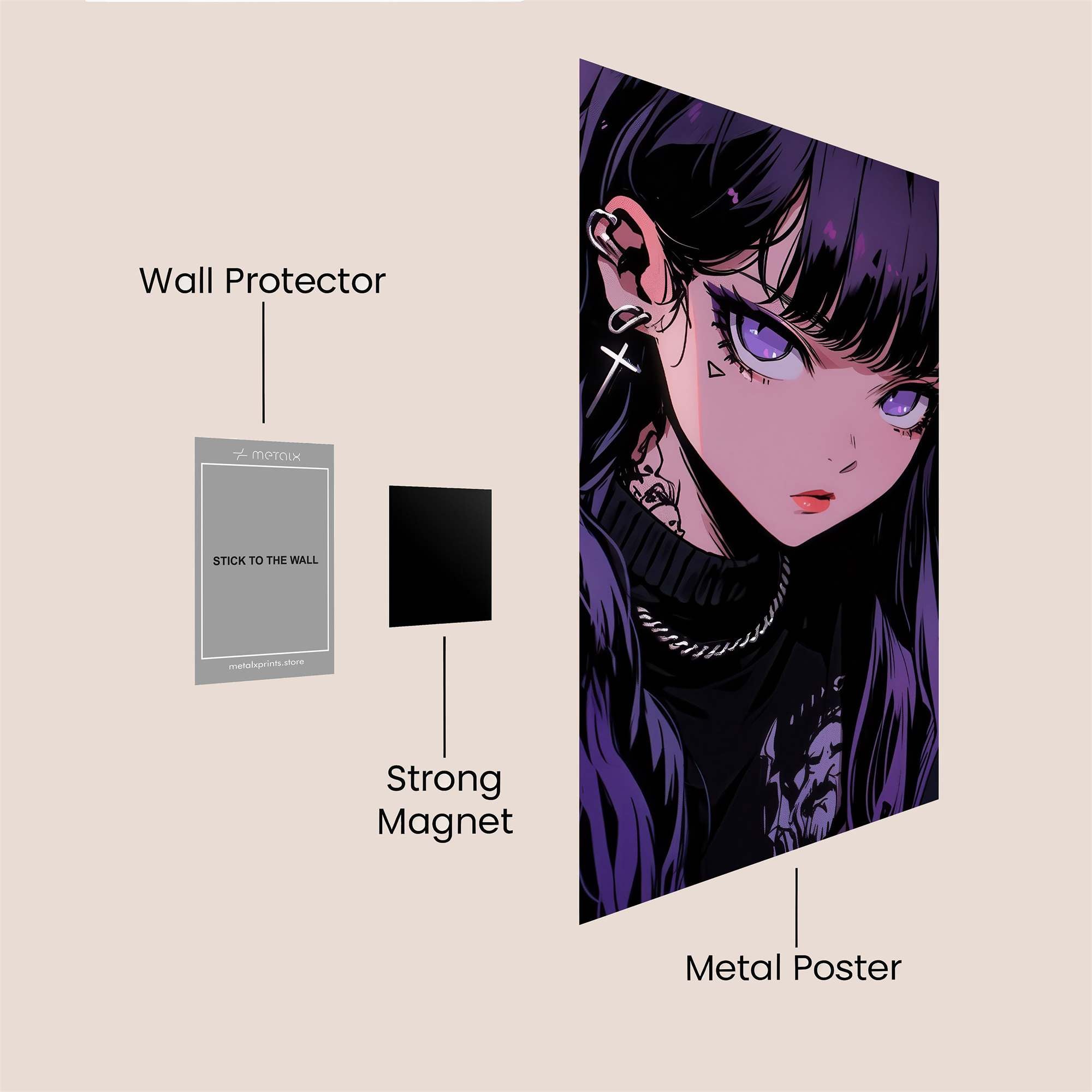 Violet Enigma Safe Wall Magnetic / M
