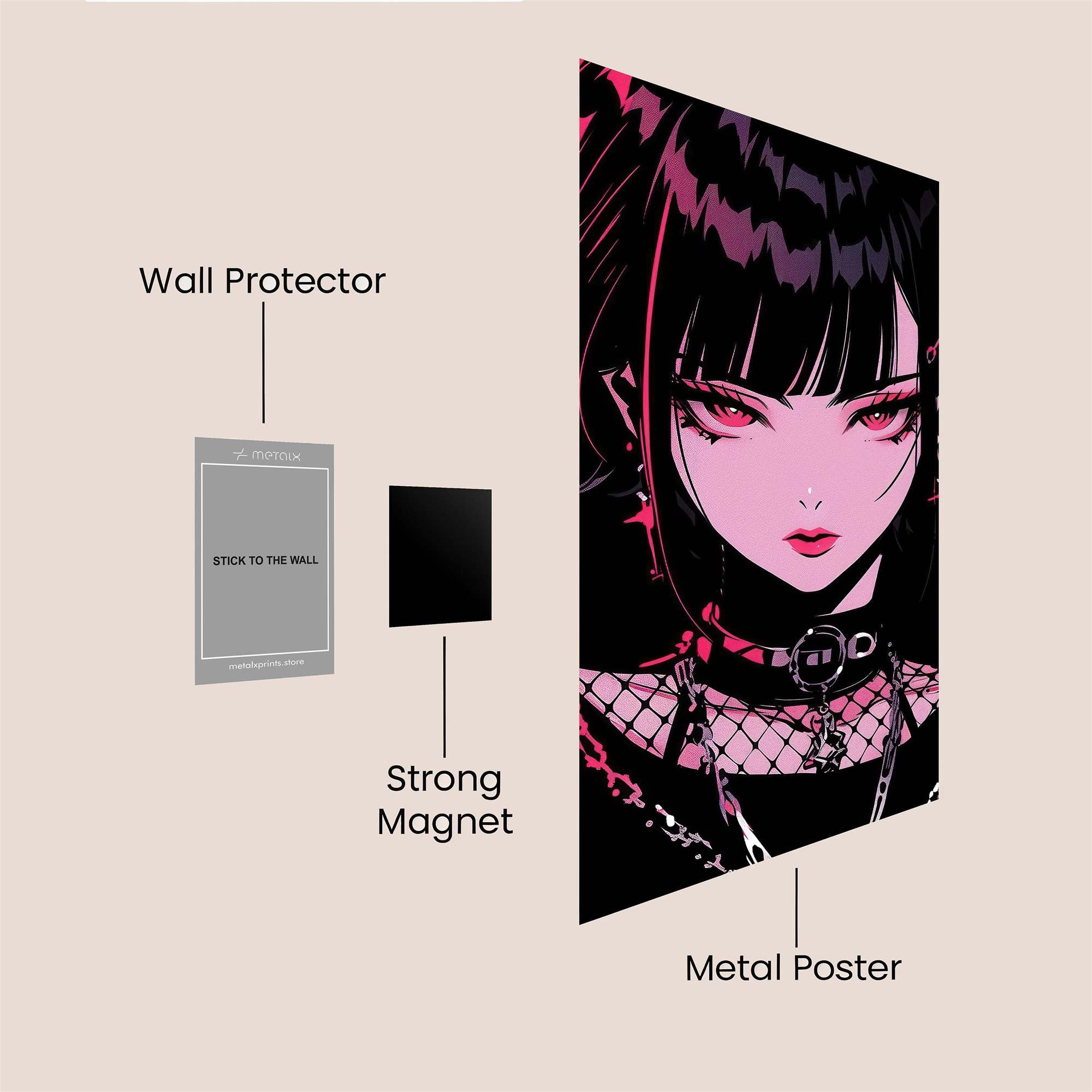 Gothic Elegance Safe Wall Magnetic / M