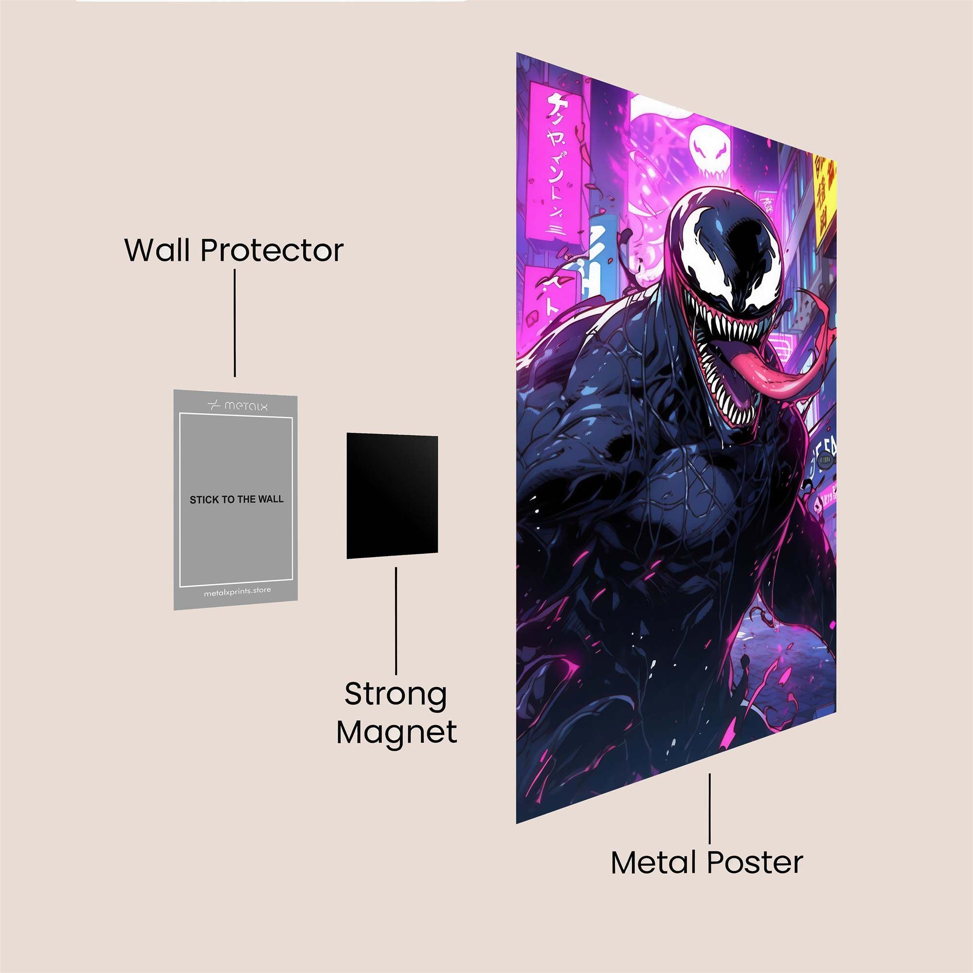 Venom Neon Safe Wall Magnetic / M